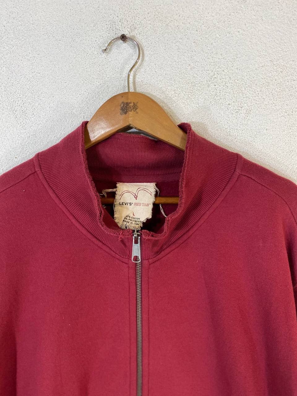 Levi's Levis Red Tab Maroon Sweater Distressed Design Size US L / EU 52-54 / 3 - 4 Thumbnail