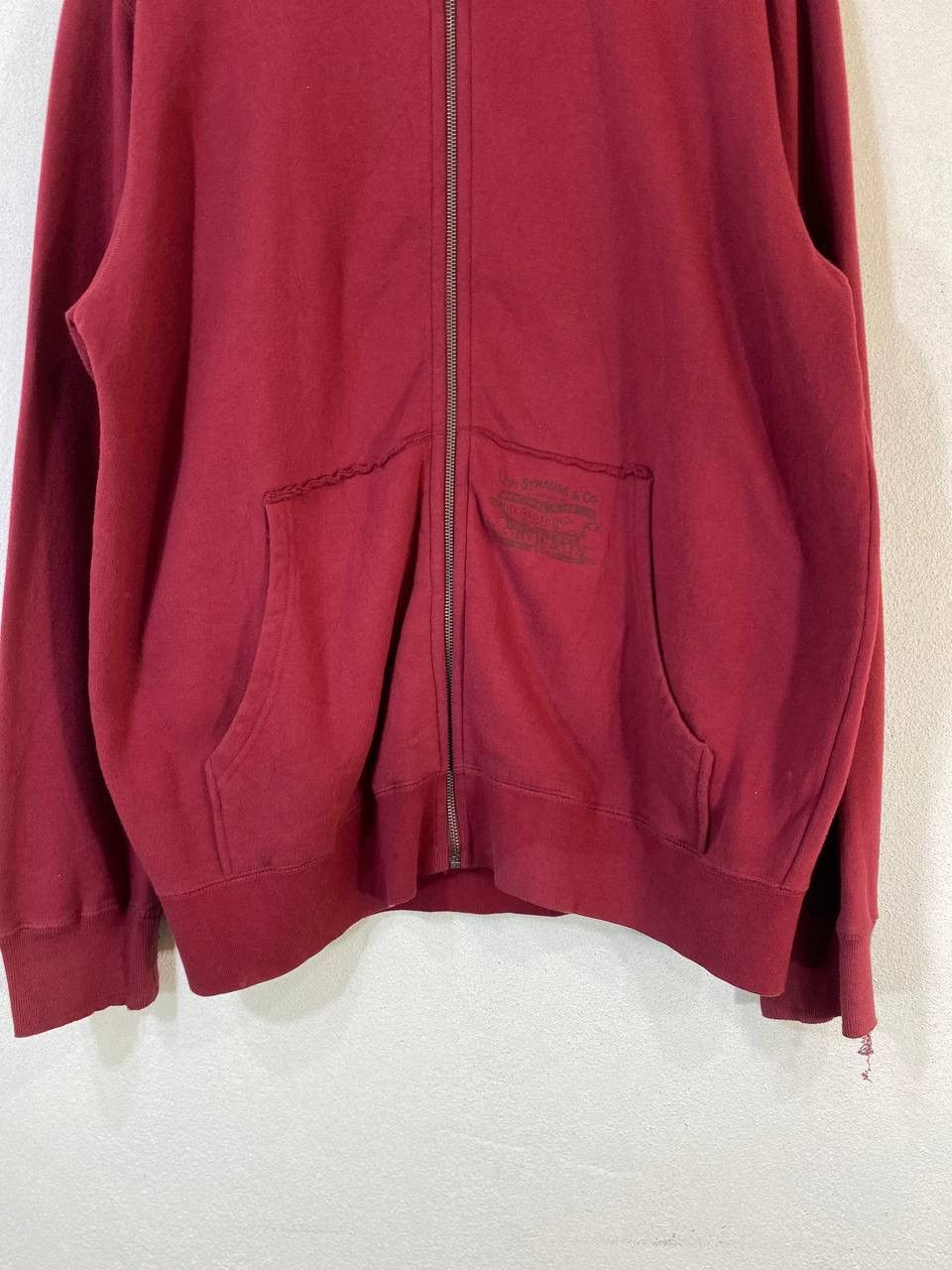 Levi's Levis Red Tab Maroon Sweater Distressed Design Size US L / EU 52-54 / 3 - 5 Thumbnail