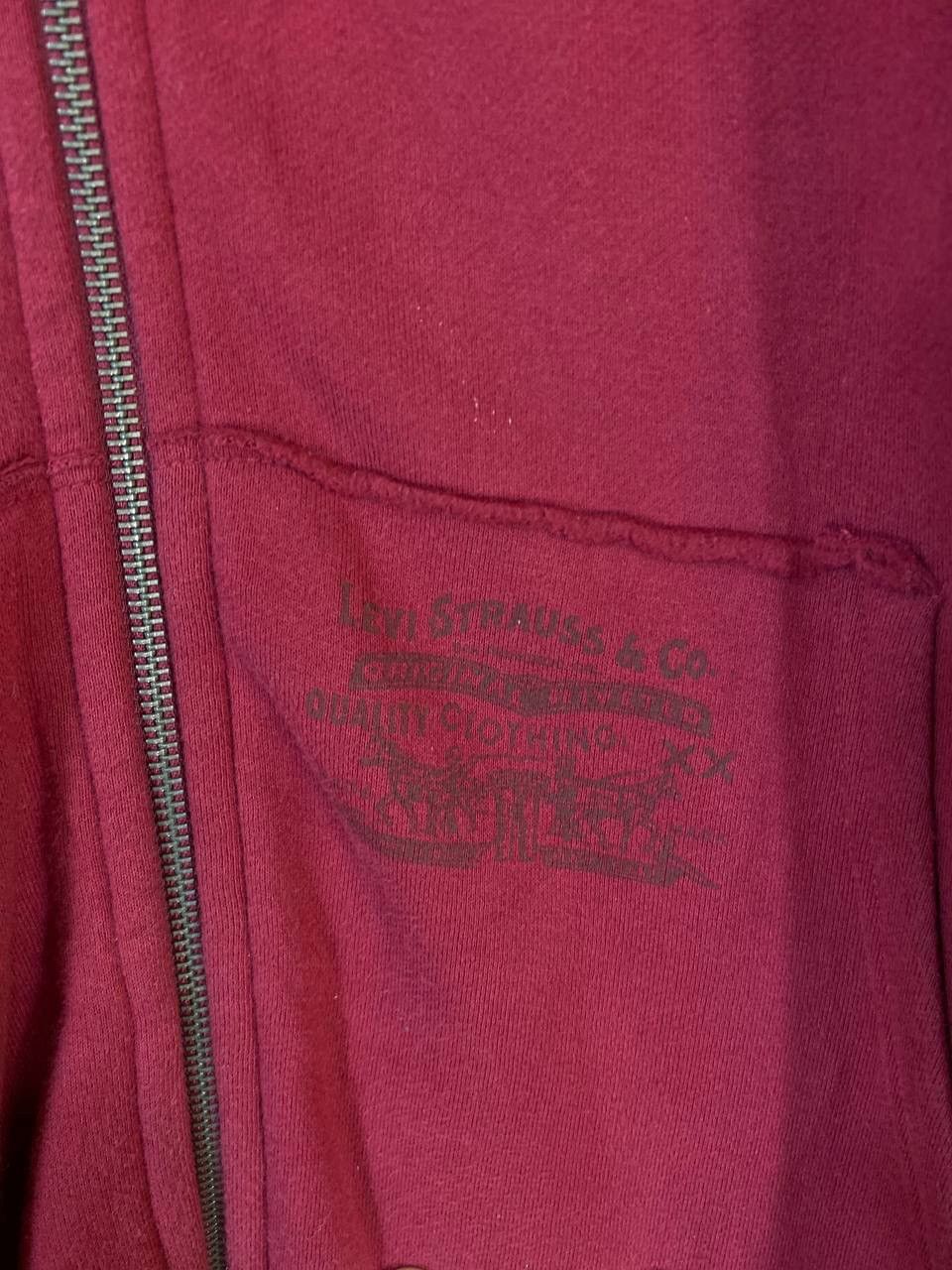 Levi's Levis Red Tab Maroon Sweater Distressed Design Size US L / EU 52-54 / 3 - 6 Thumbnail