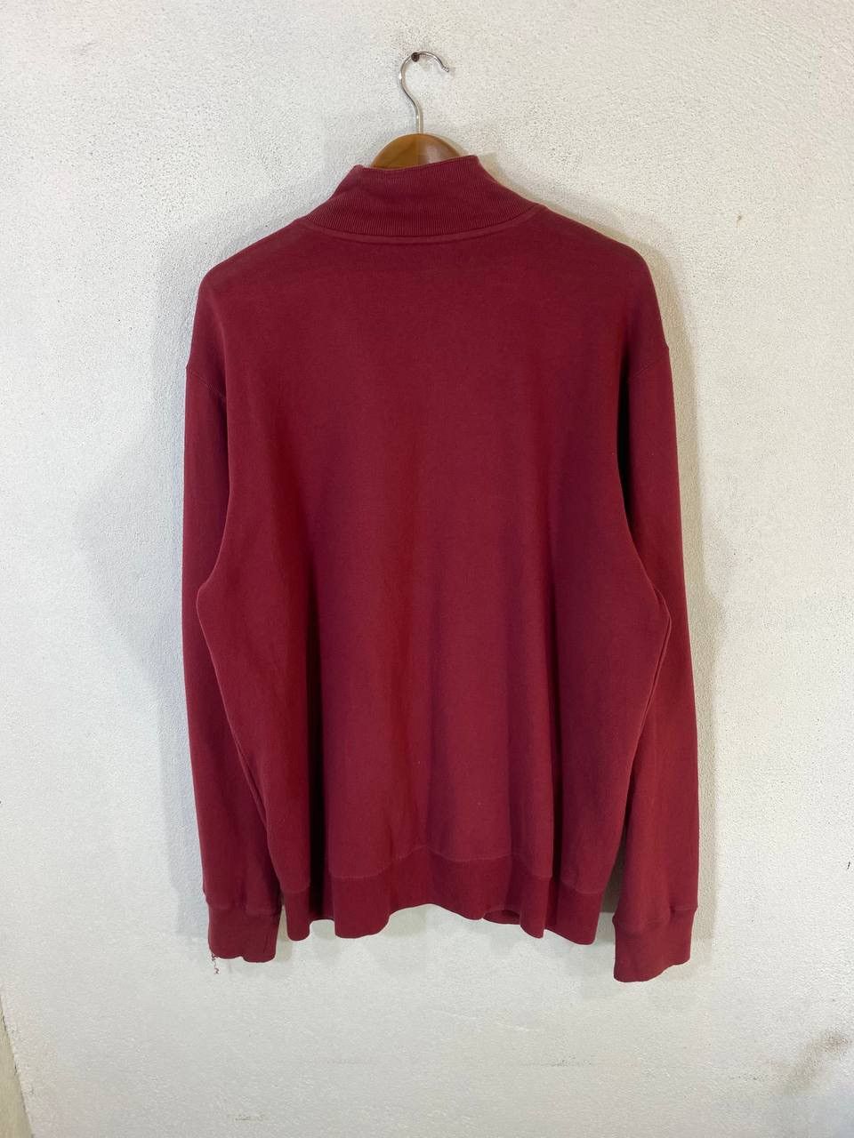 Levi's Levis Red Tab Maroon Sweater Distressed Design Size US L / EU 52-54 / 3 - 2 Thumbnail