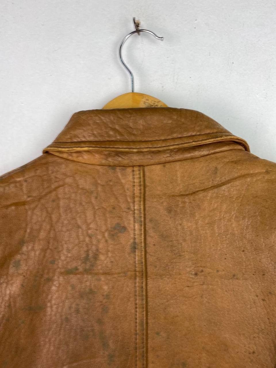 Vintage vintage leather jacket map lining nice design Size US L / EU 52-54 / 3 - 13 Thumbnail