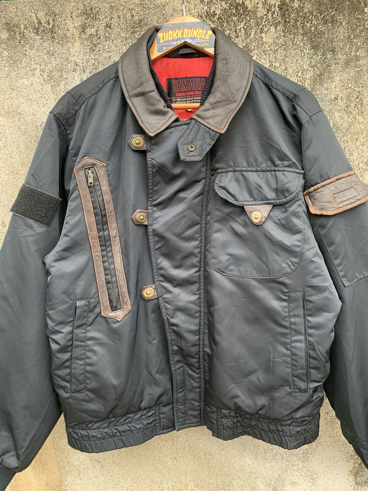 Japanese Brand × Yamaha Vintage 80s-90s Yamaha Riding / Bomber jacket Size US XL / EU 56 / 4 - 2 Thumbnail