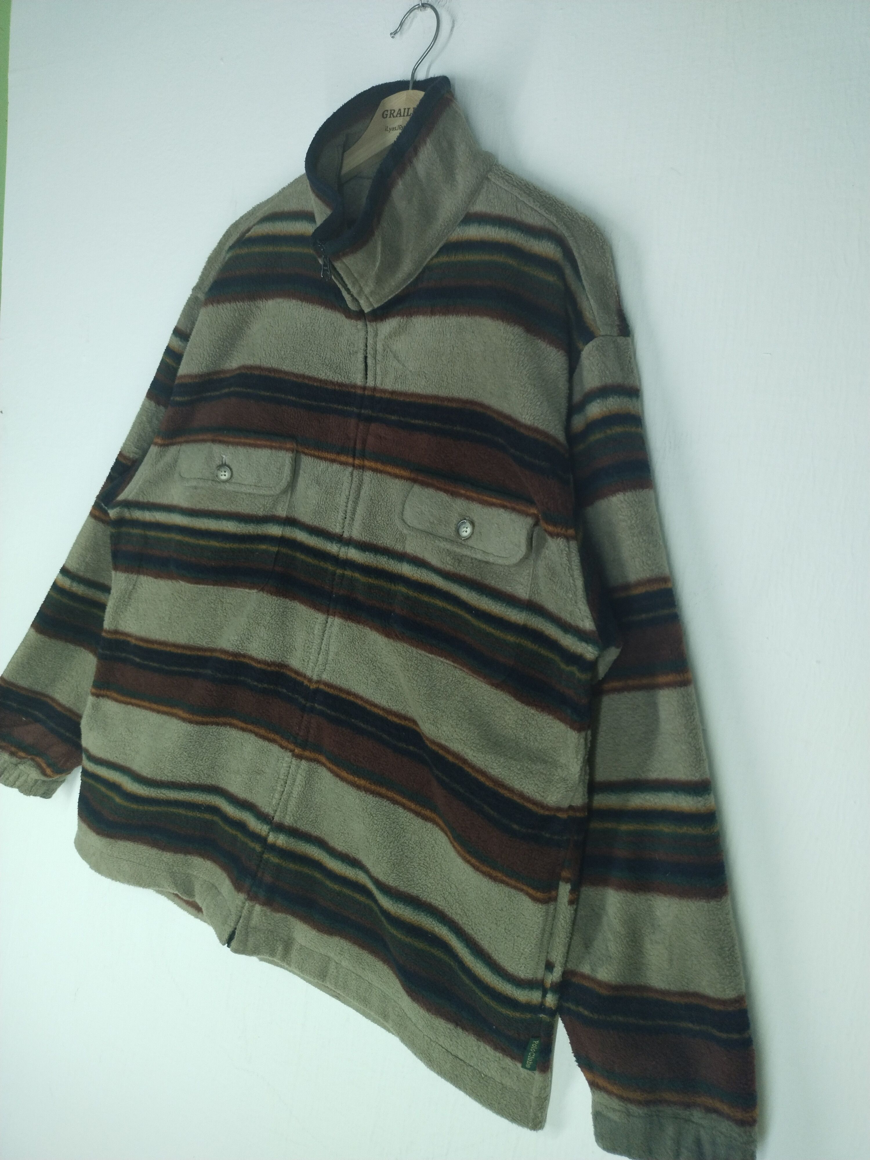 Polo Ralph Lauren VINTAGE POLO CLUB FLEECE ZIPPER JACKET Size US L / EU 52-54 / 3 - 4 Thumbnail