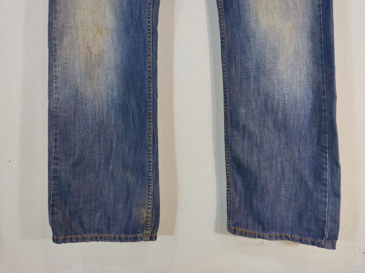 Levi's levis 514 slim straight faded distressed denim Size US 34 / EU 50 - 10 Thumbnail
