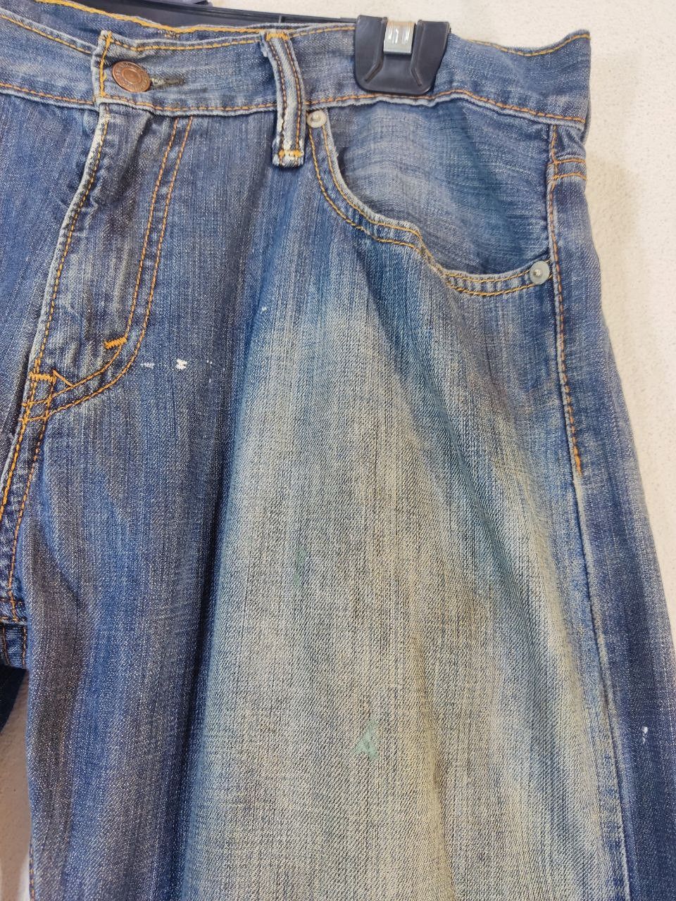 Levi's levis 514 slim straight faded distressed denim Size US 34 / EU 50 - 7 Thumbnail