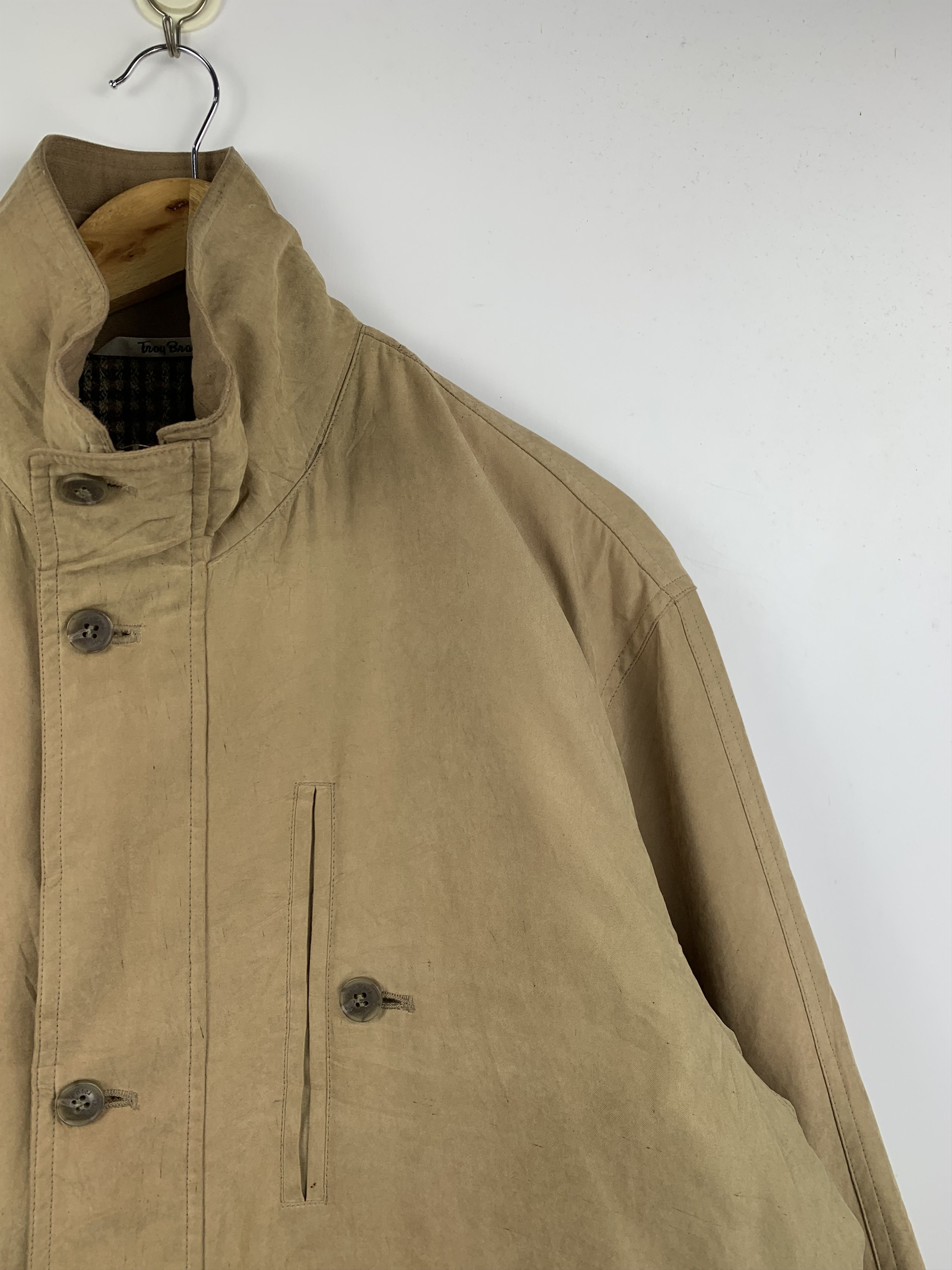 Japanese Brand Vintage Troy Bros Zip Up Cotton Canvas Long Jacket Size US M / EU 48-50 / 2 - 5 Thumbnail