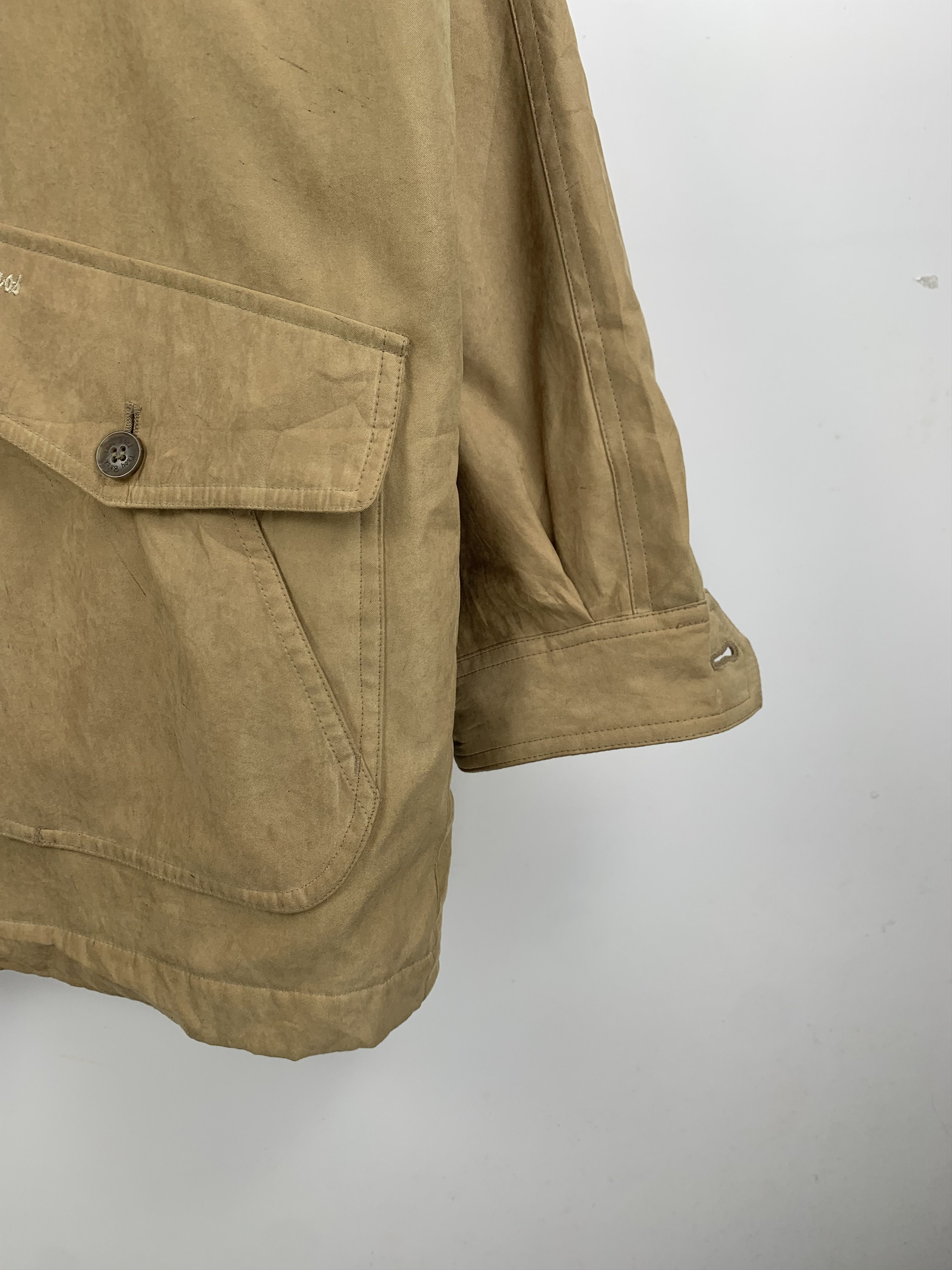 Japanese Brand Vintage Troy Bros Zip Up Cotton Canvas Long Jacket Size US M / EU 48-50 / 2 - 8 Thumbnail