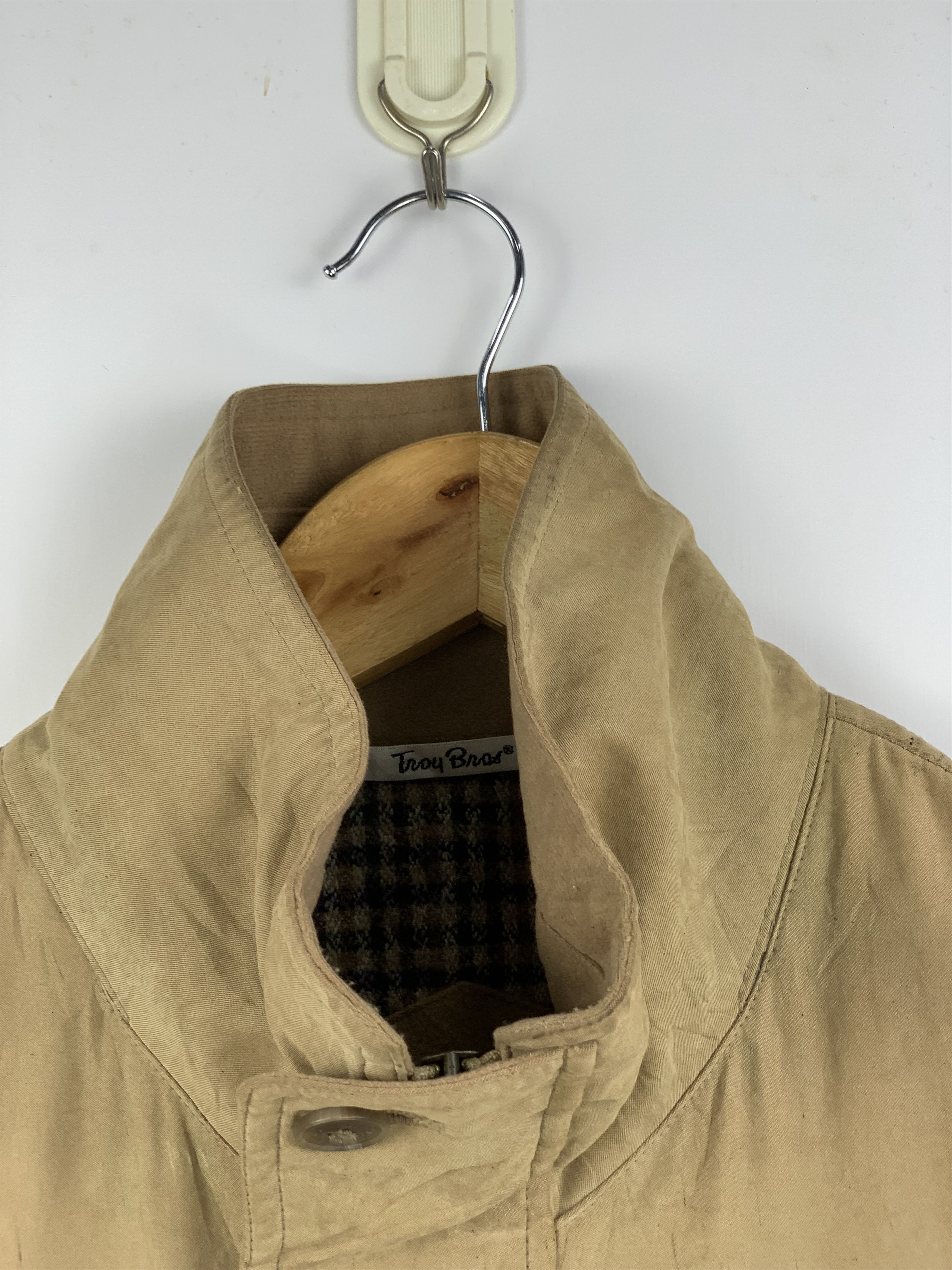 Japanese Brand Vintage Troy Bros Zip Up Cotton Canvas Long Jacket Size US M / EU 48-50 / 2 - 3 Thumbnail