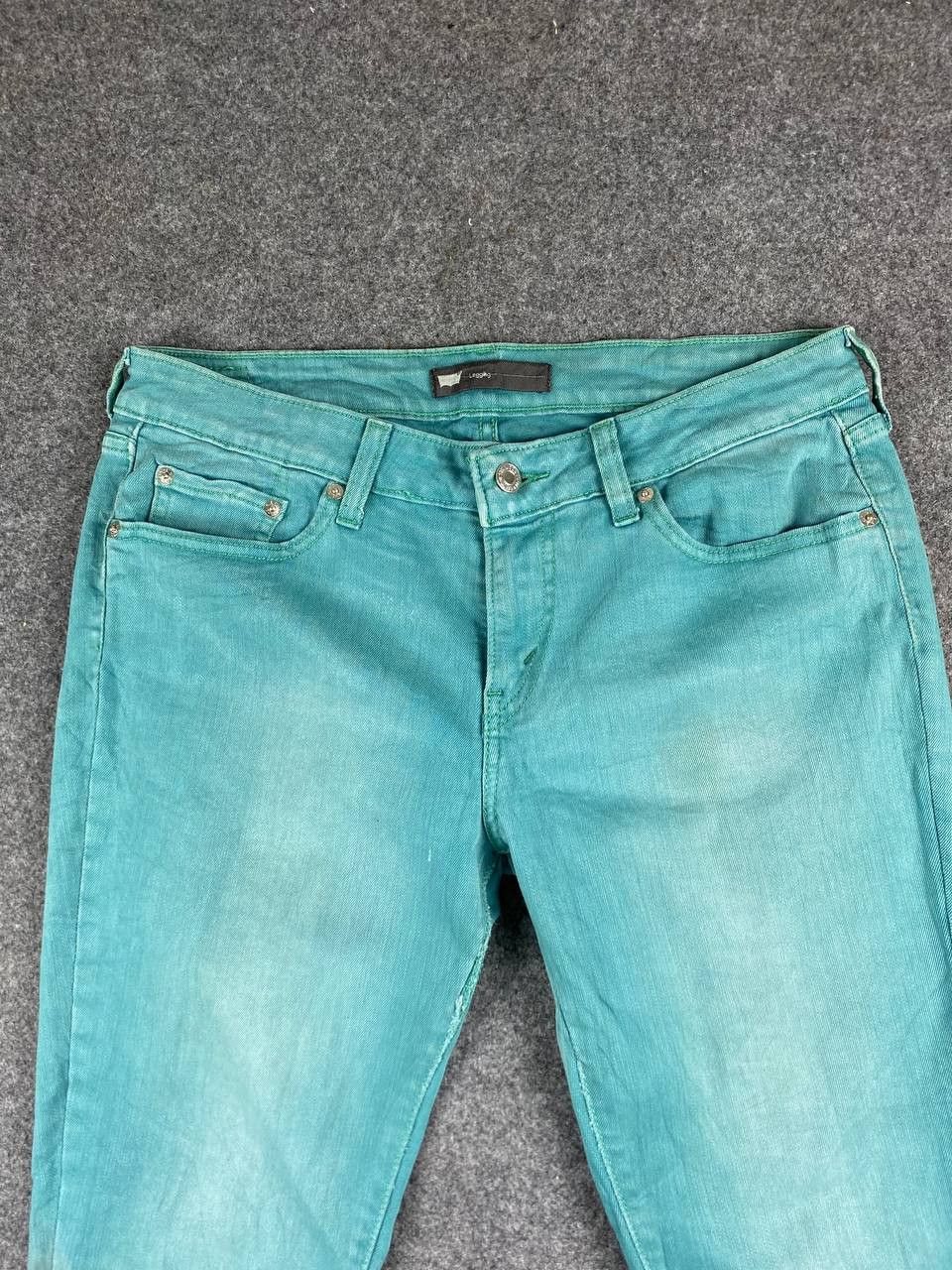Levi's levis ladies legging green denim Size 34" / US 12 / IT 48 - 10 Thumbnail
