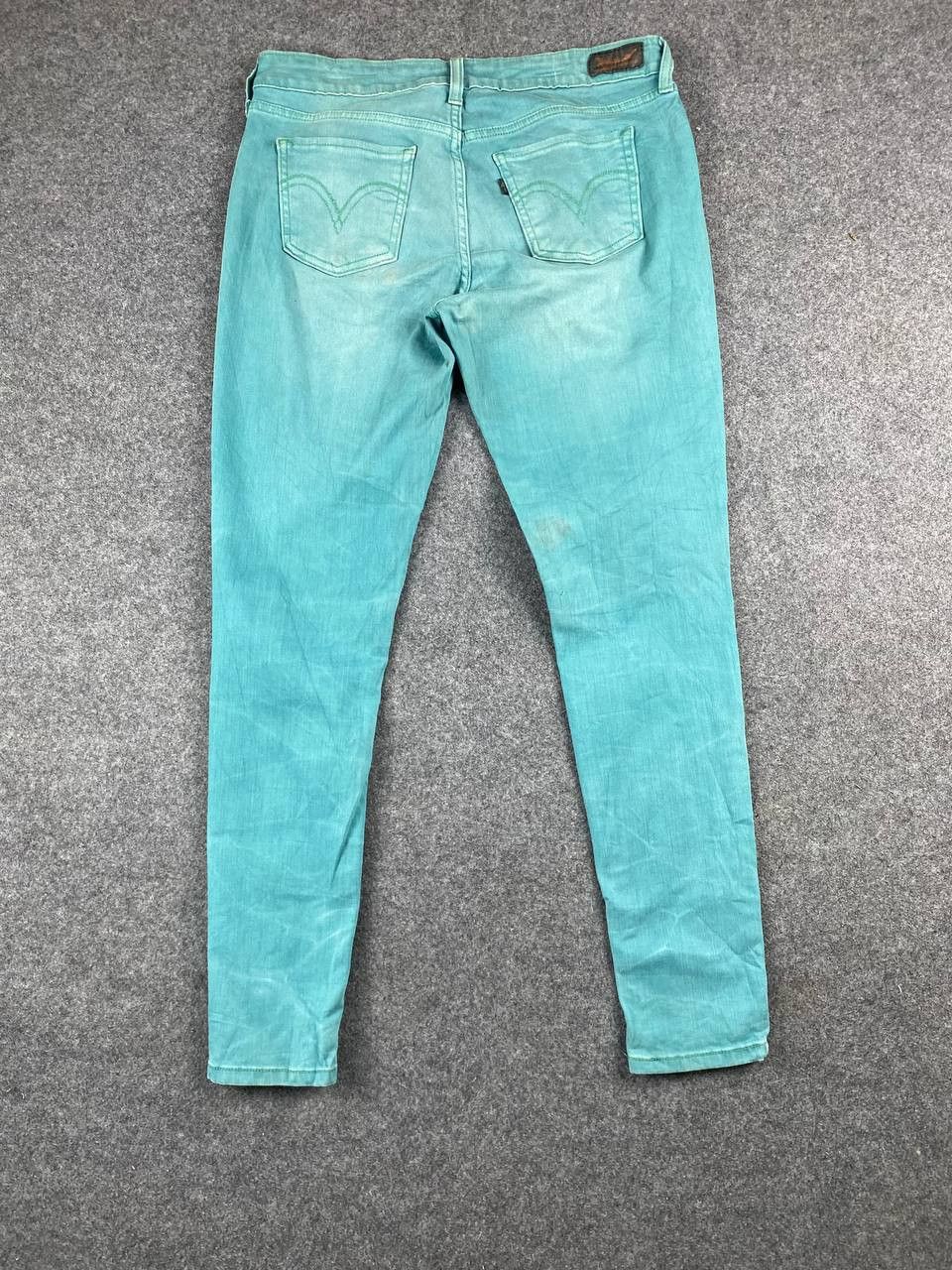 Levi's levis ladies legging green denim Size 34" / US 12 / IT 48 - 1 Thumbnail