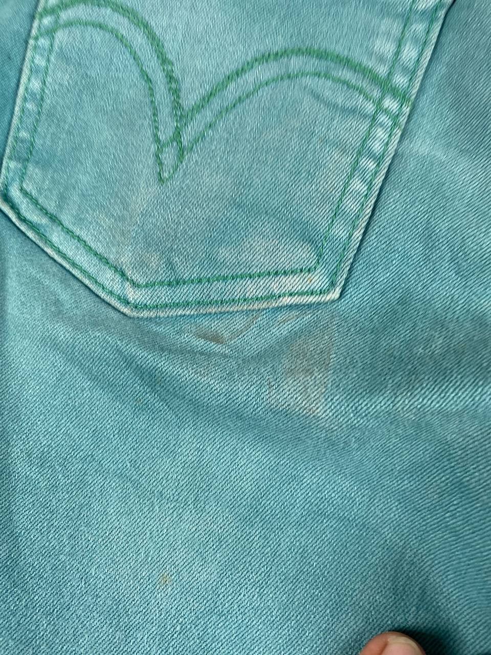Levi's levis ladies legging green denim Size 34" / US 12 / IT 48 - 4 Thumbnail
