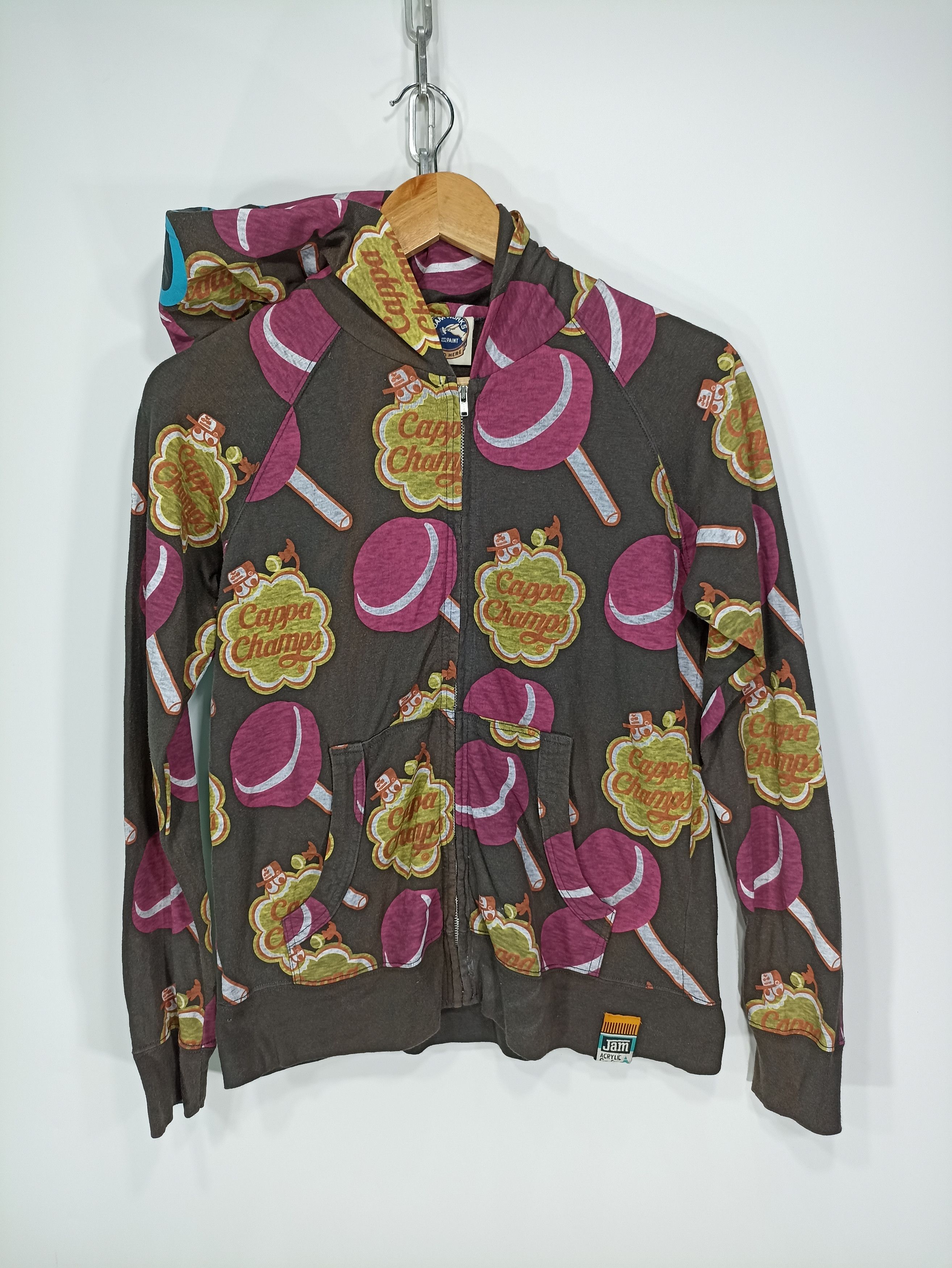 Japanese Brand × Vintage Vintage sun faded Jam Works hoodie full print Size M / US 6-8 / IT 42-44 - 1 Thumbnail