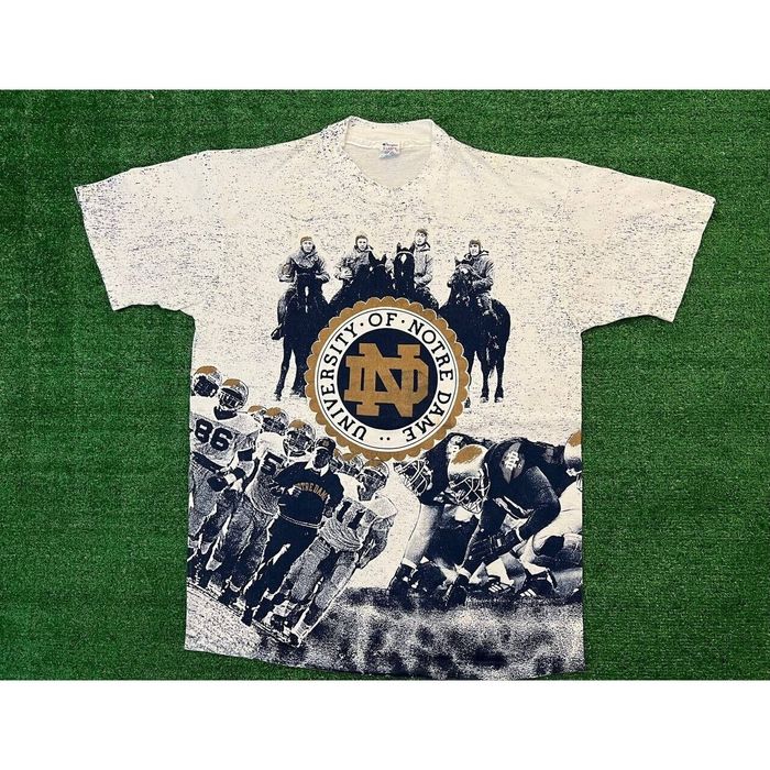 Champion Vintage University of Notre Dame Horsemen Football Shirt XL