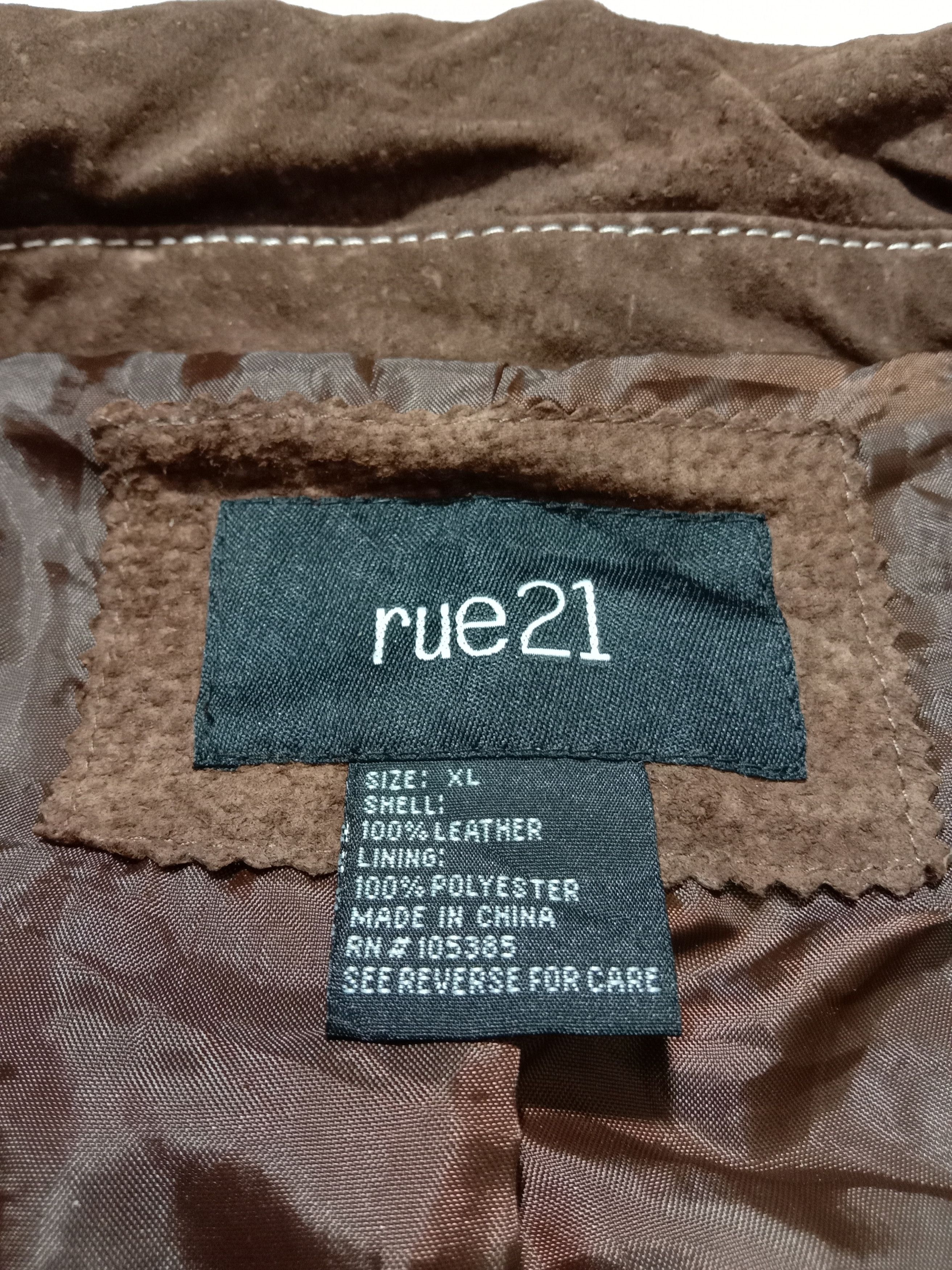 rue21 Rue21 Brown Leather Jacket Hype Style Size S / US 4 / IT 40 - 3 Thumbnail