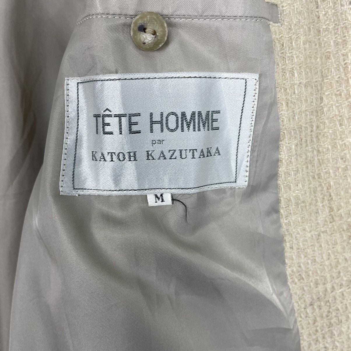 Issey Miyake × Japanese Brand × Tete Homme 💥TETE HOMME JAPAN BUTTON WAFFLE JACKET Size US M / EU 48-50 / 2 - 8 Thumbnail