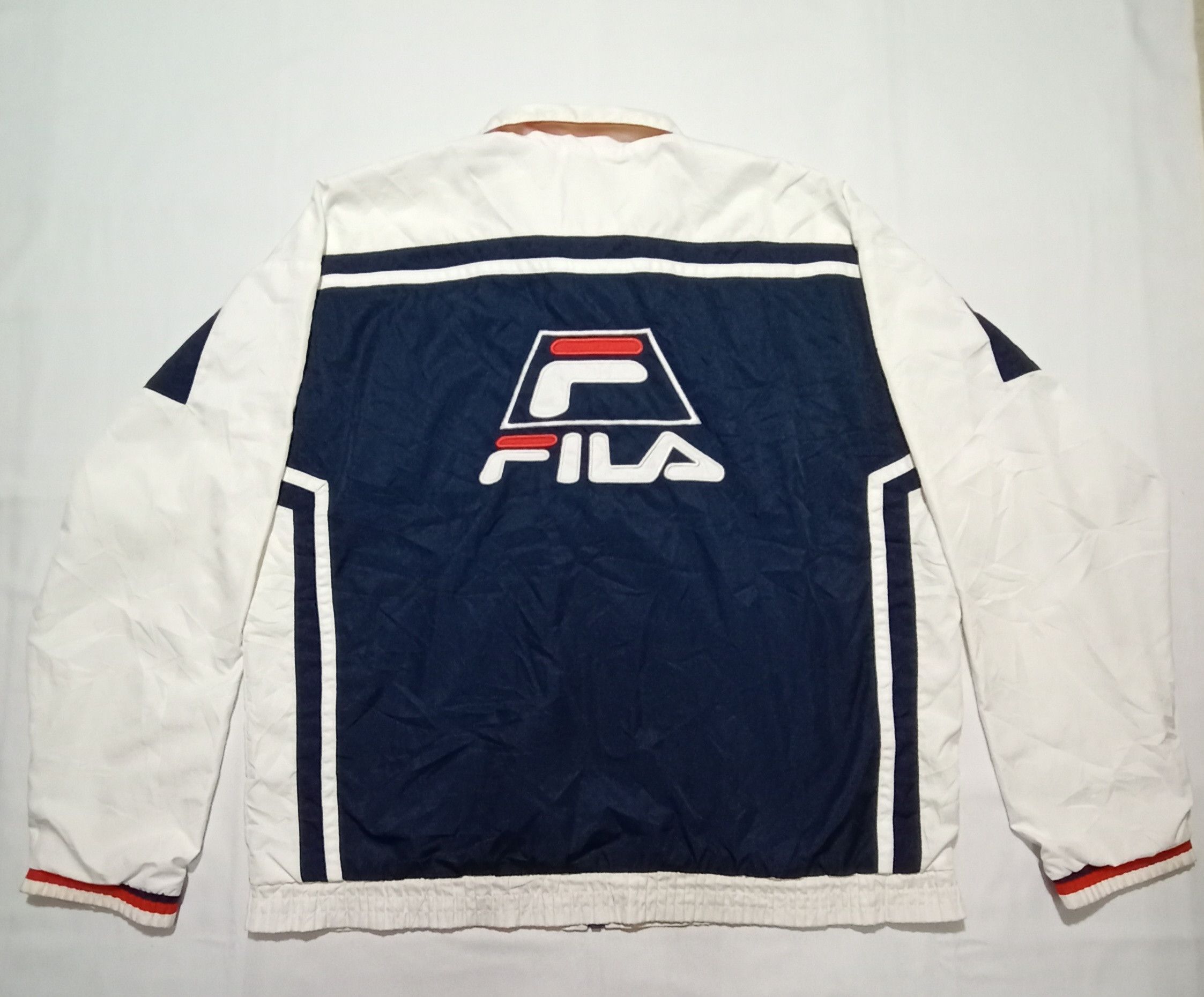 Fila Fila Sweater Windbreaker Embroided Big Spell Out Logo Size US M / EU 48-50 / 2 - 8 Thumbnail