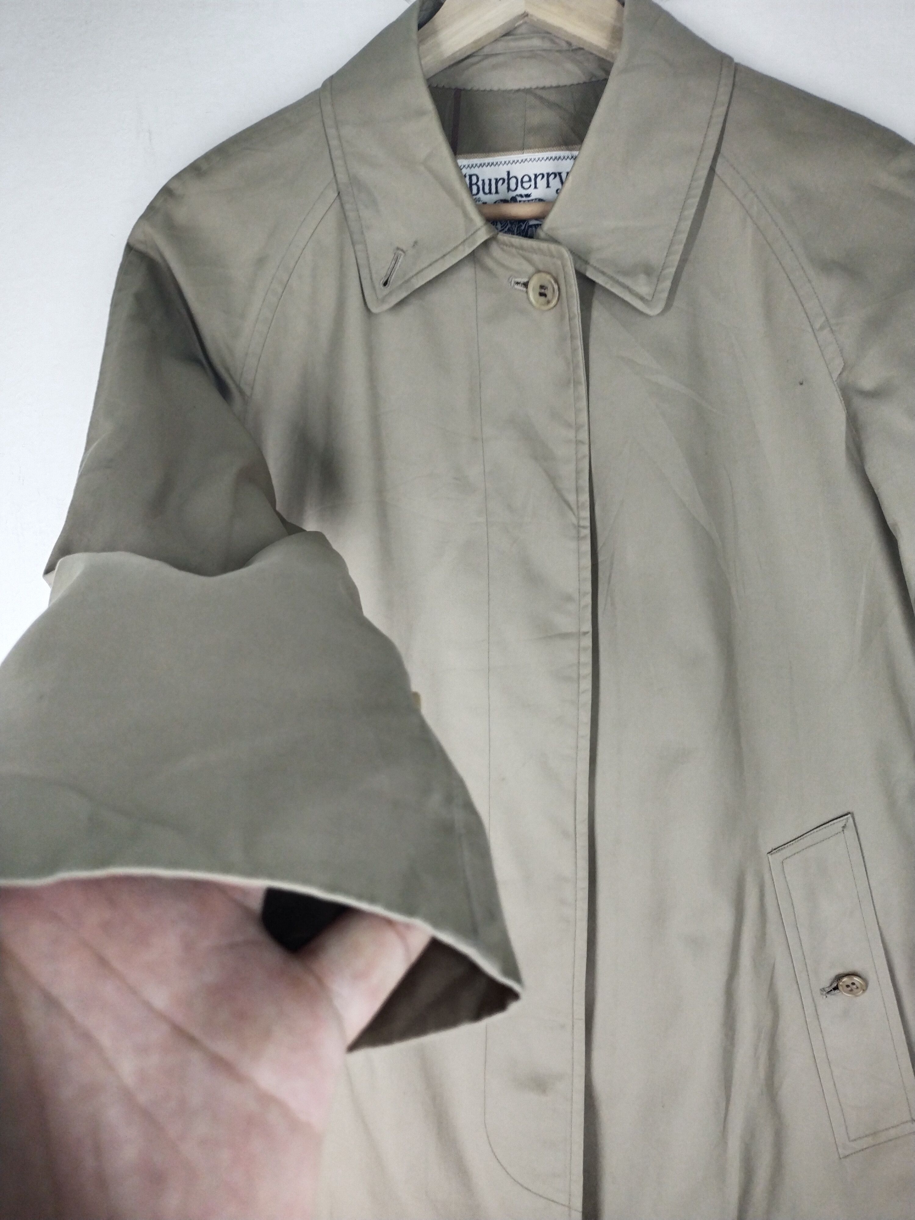 Burberry VTG 90s TRENCH COAT JACKET Size US M / EU 48-50 / 2 - 7 Thumbnail