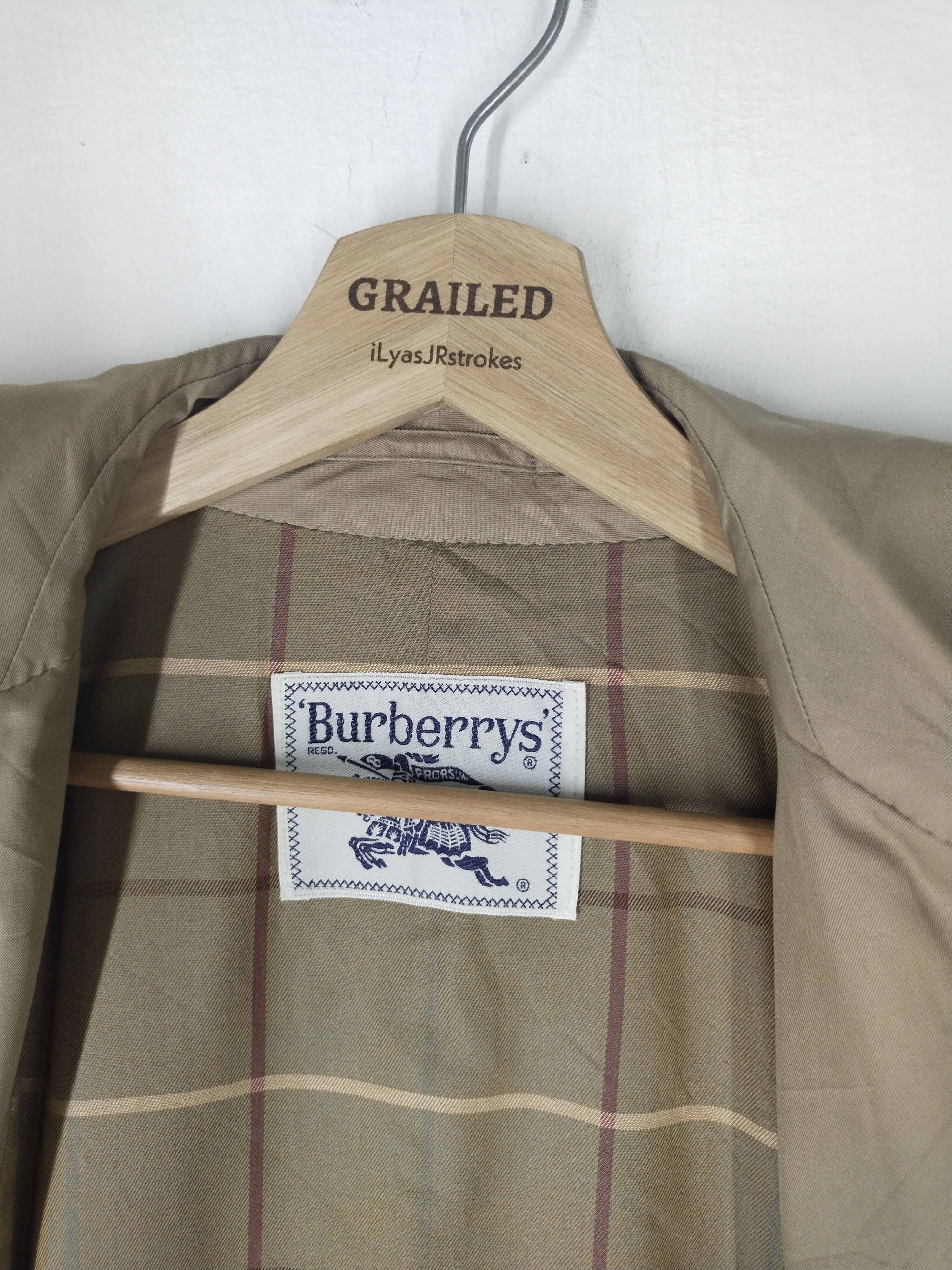 Burberry VTG 90s TRENCH COAT JACKET Size US M / EU 48-50 / 2 - 18 Thumbnail
