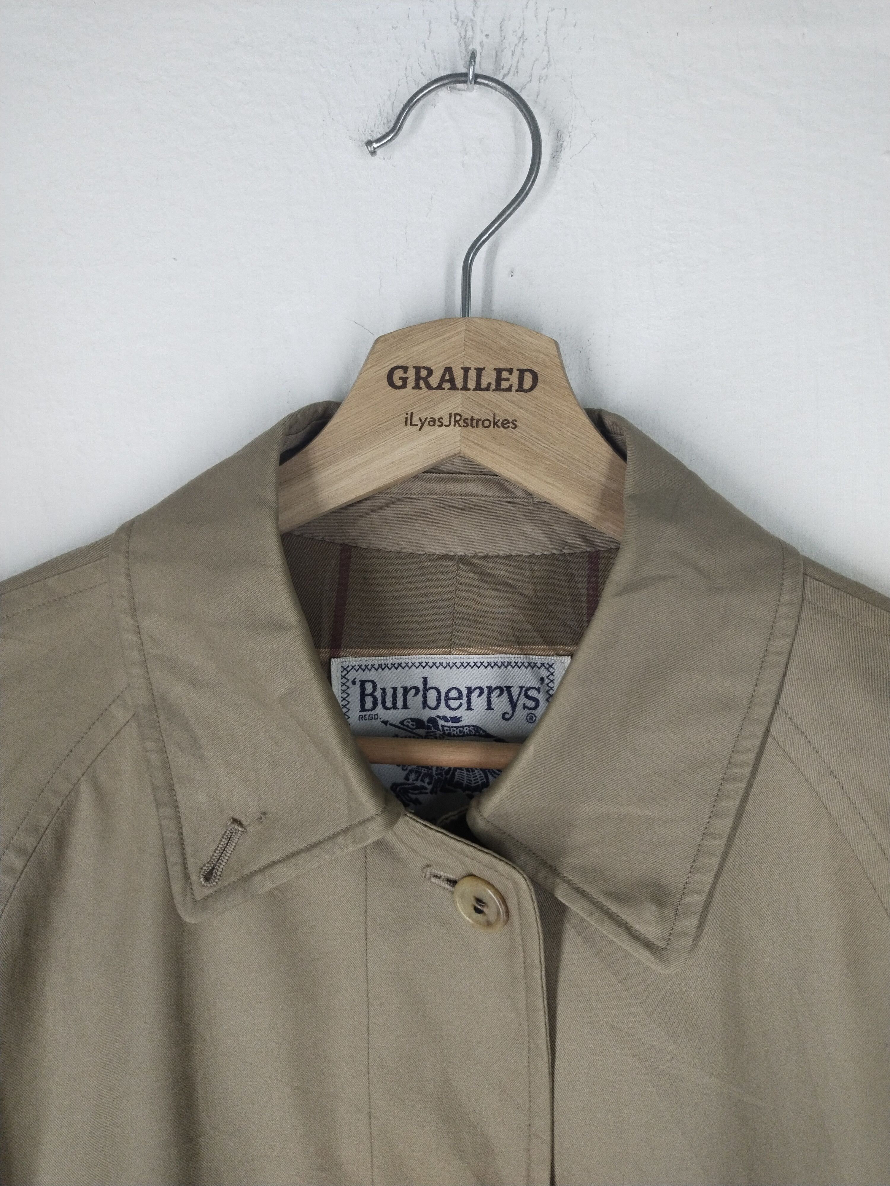 Burberry VTG 90s TRENCH COAT JACKET Size US M / EU 48-50 / 2 - 19 Thumbnail