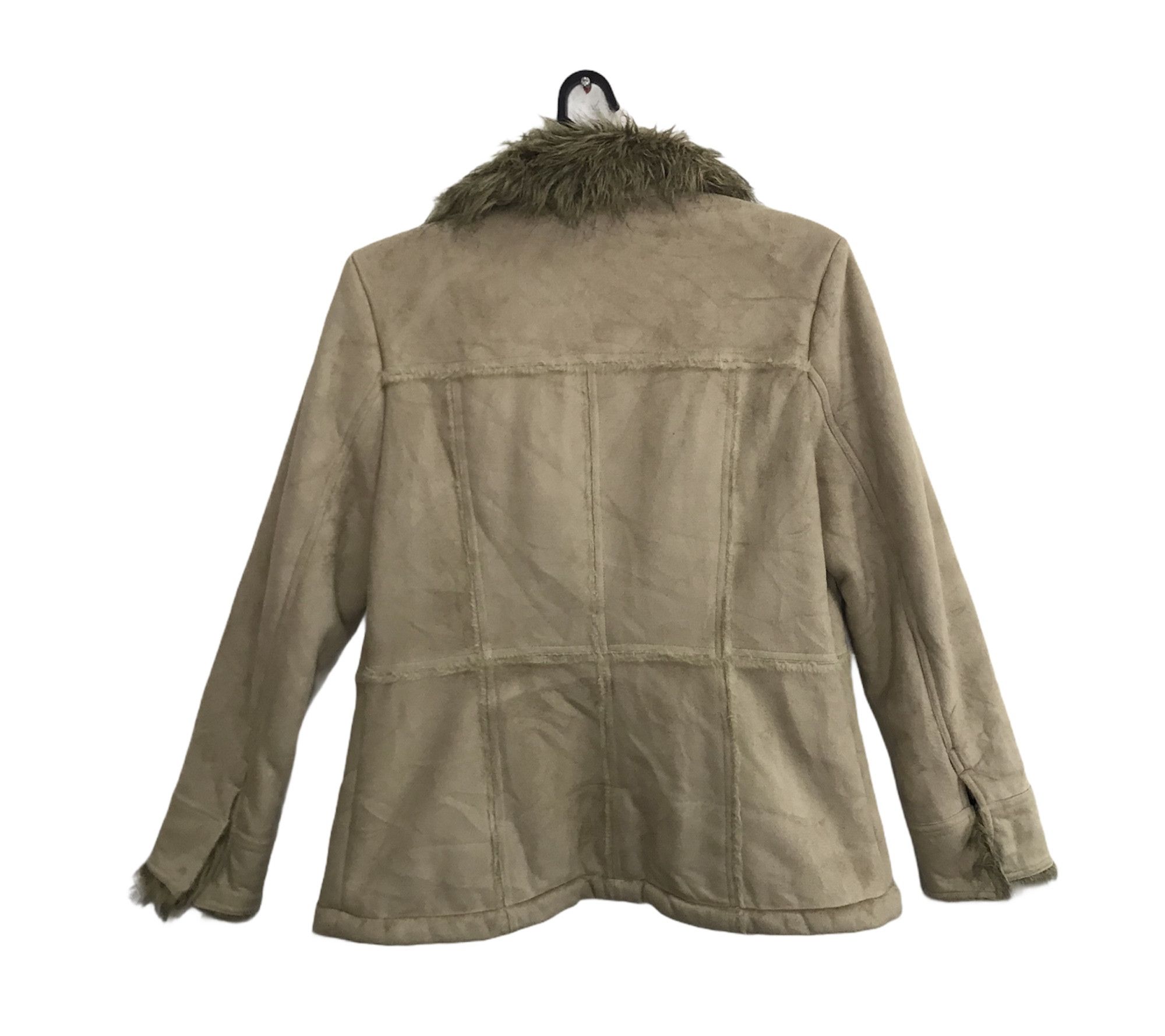 Vintage Vintage Tee Wee Collection Leather Sherpa Jacket Wool Size M / US 6-8 / IT 42-44 - 2 Thumbnail