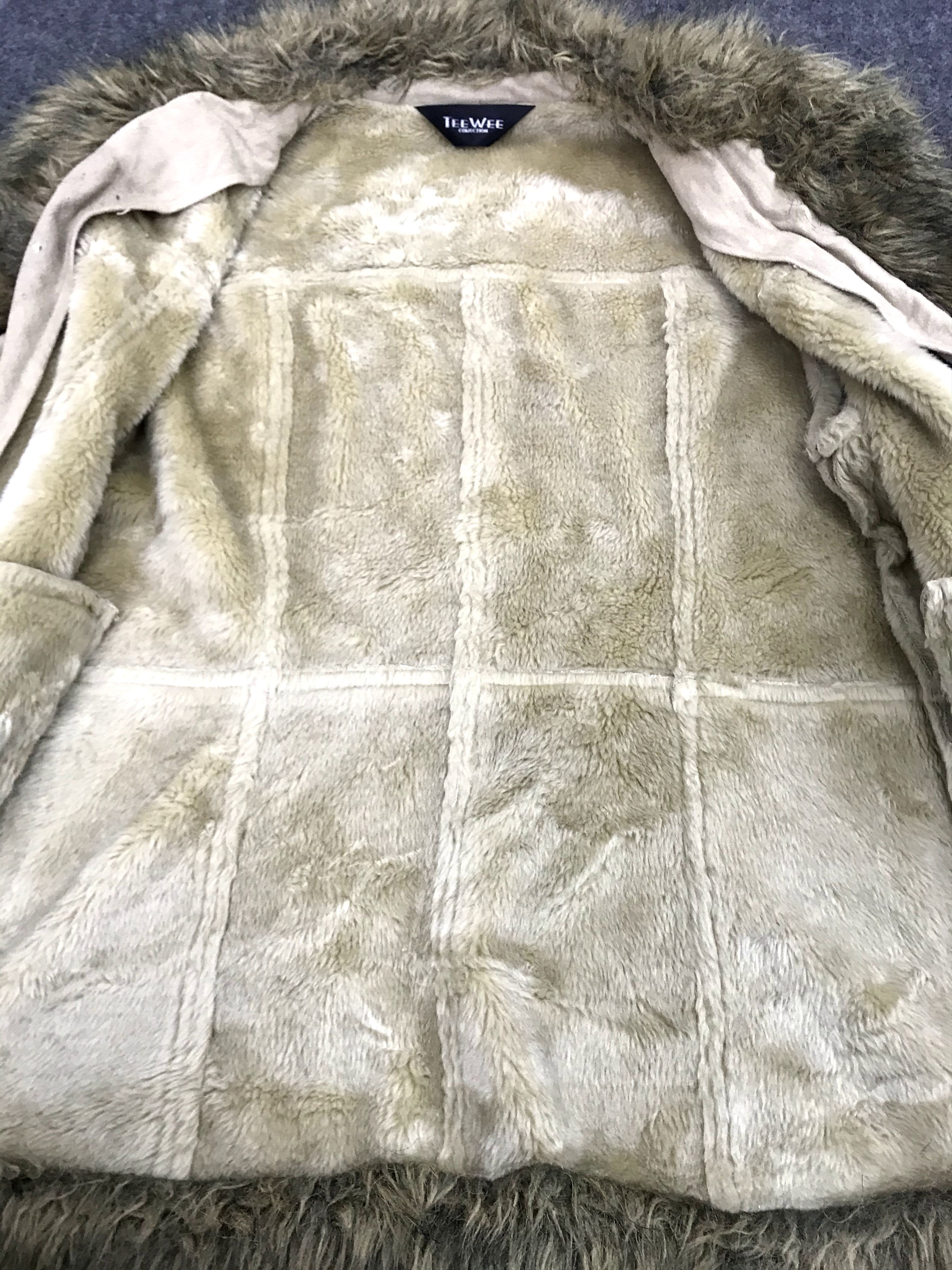 Vintage Vintage Tee Wee Collection Leather Sherpa Jacket Wool Size M / US 6-8 / IT 42-44 - 4 Thumbnail