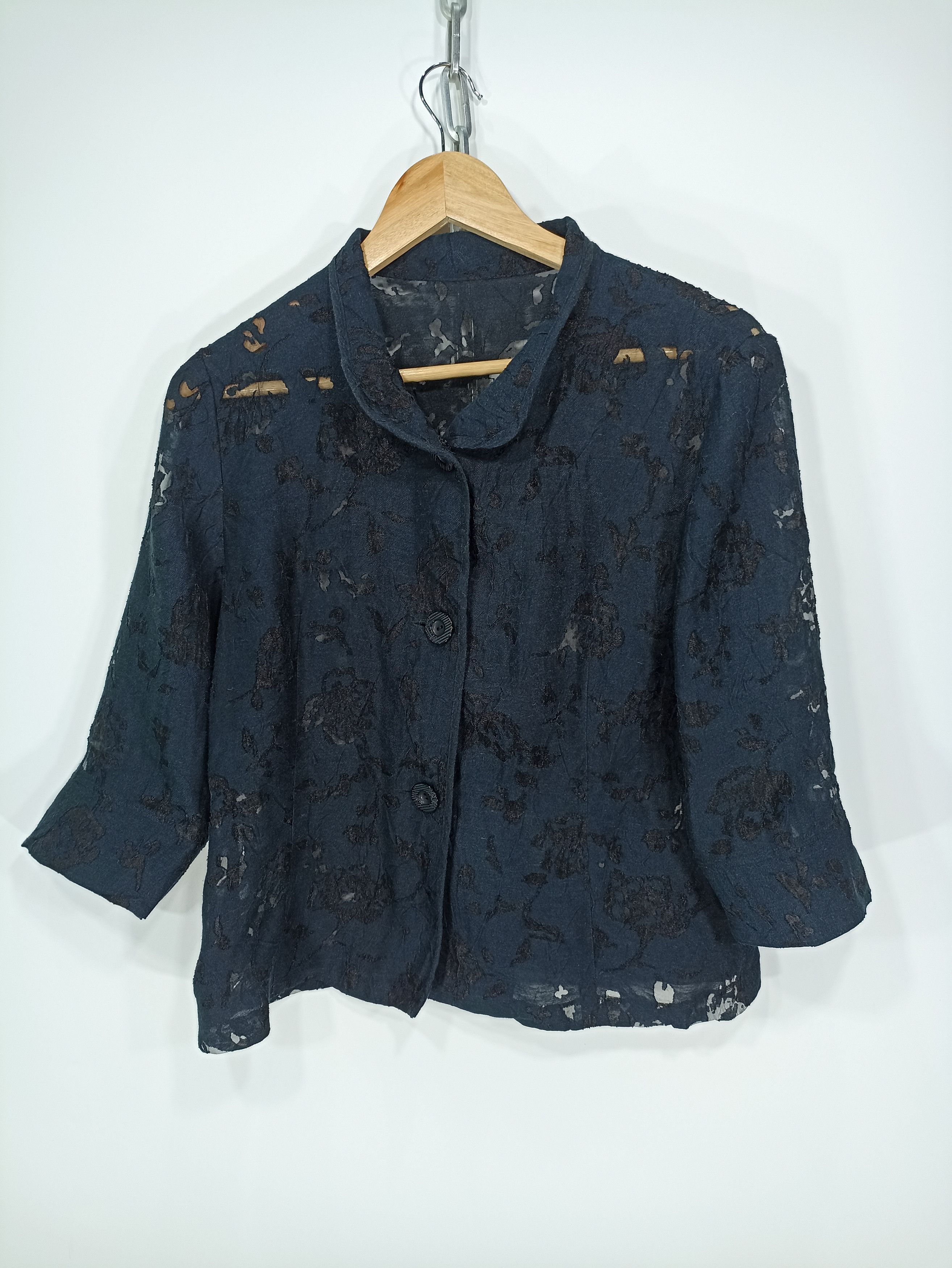 Japanese Brand × Vintage Vintage mesh quarter sleeve button up Size US M / EU 48-50 / 2 - 1 Thumbnail