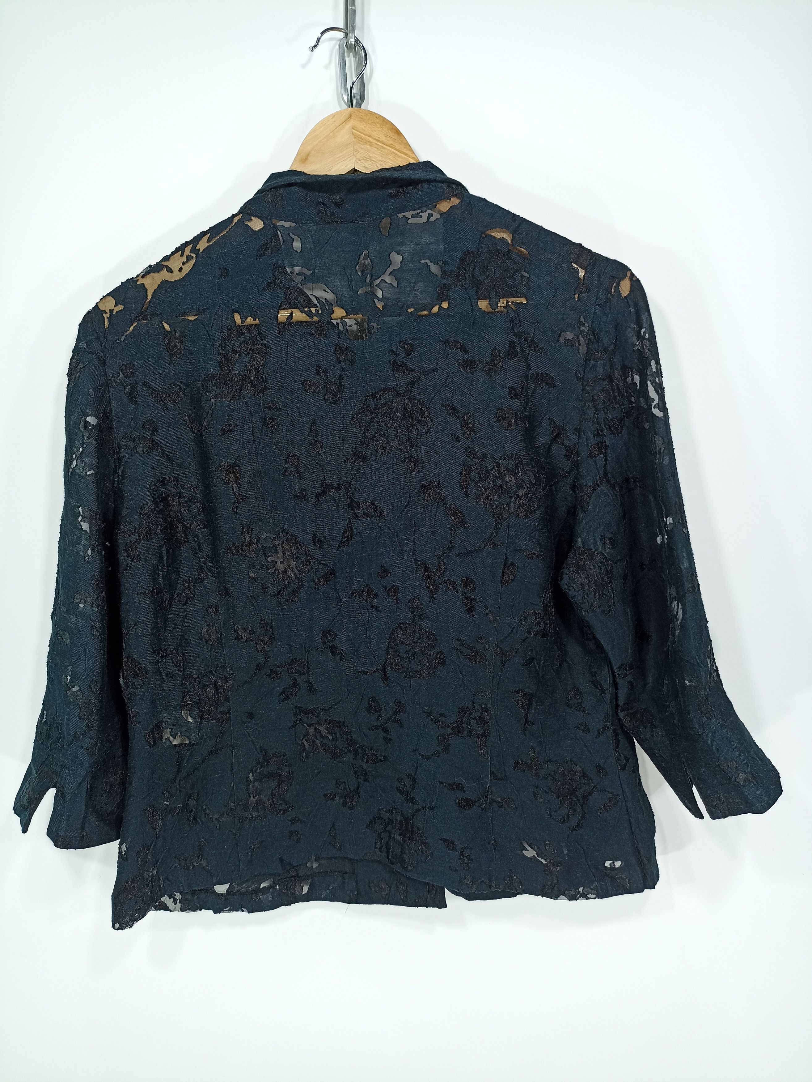 Japanese Brand × Vintage Vintage mesh quarter sleeve button up Size US M / EU 48-50 / 2 - 4 Thumbnail