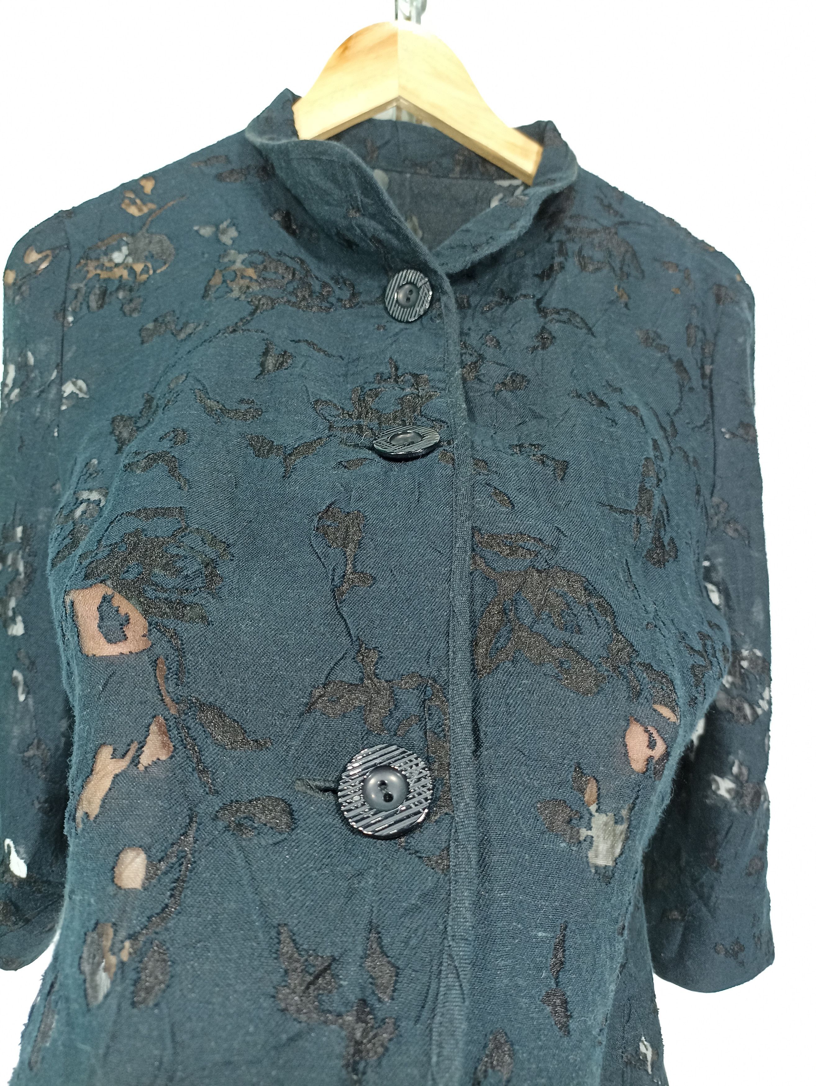 Japanese Brand × Vintage Vintage mesh quarter sleeve button up Size US M / EU 48-50 / 2 - 3 Thumbnail