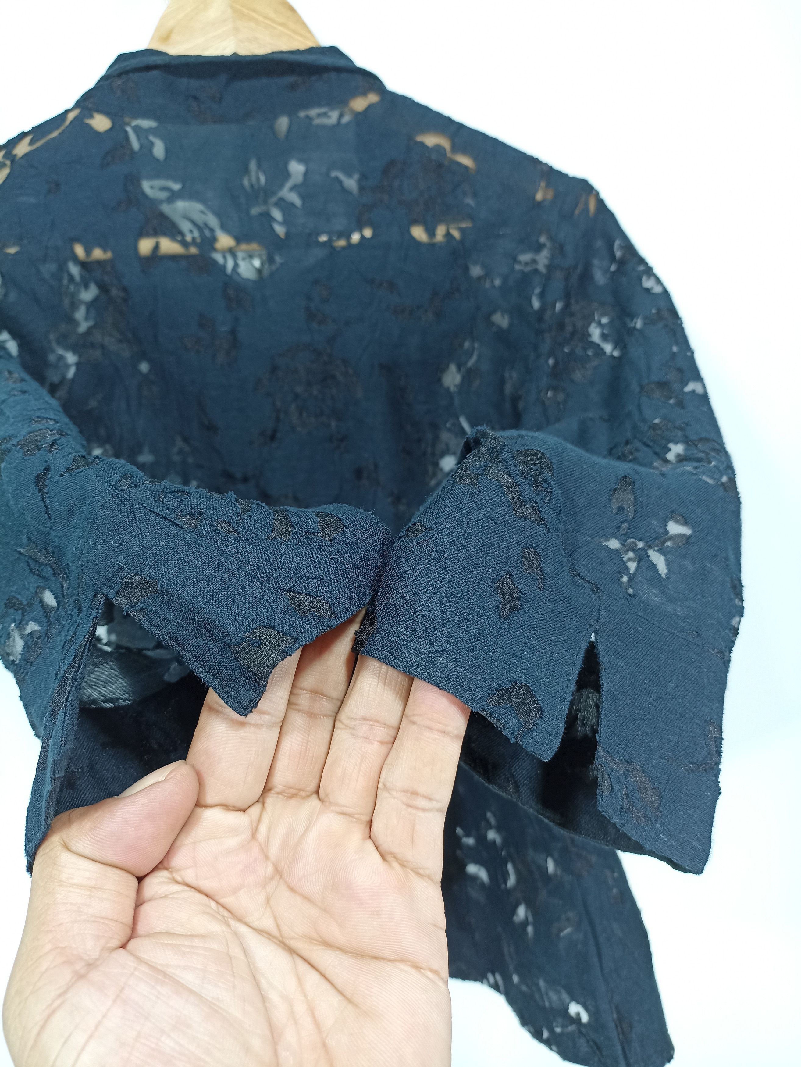Japanese Brand × Vintage Vintage mesh quarter sleeve button up Size US M / EU 48-50 / 2 - 2 Thumbnail