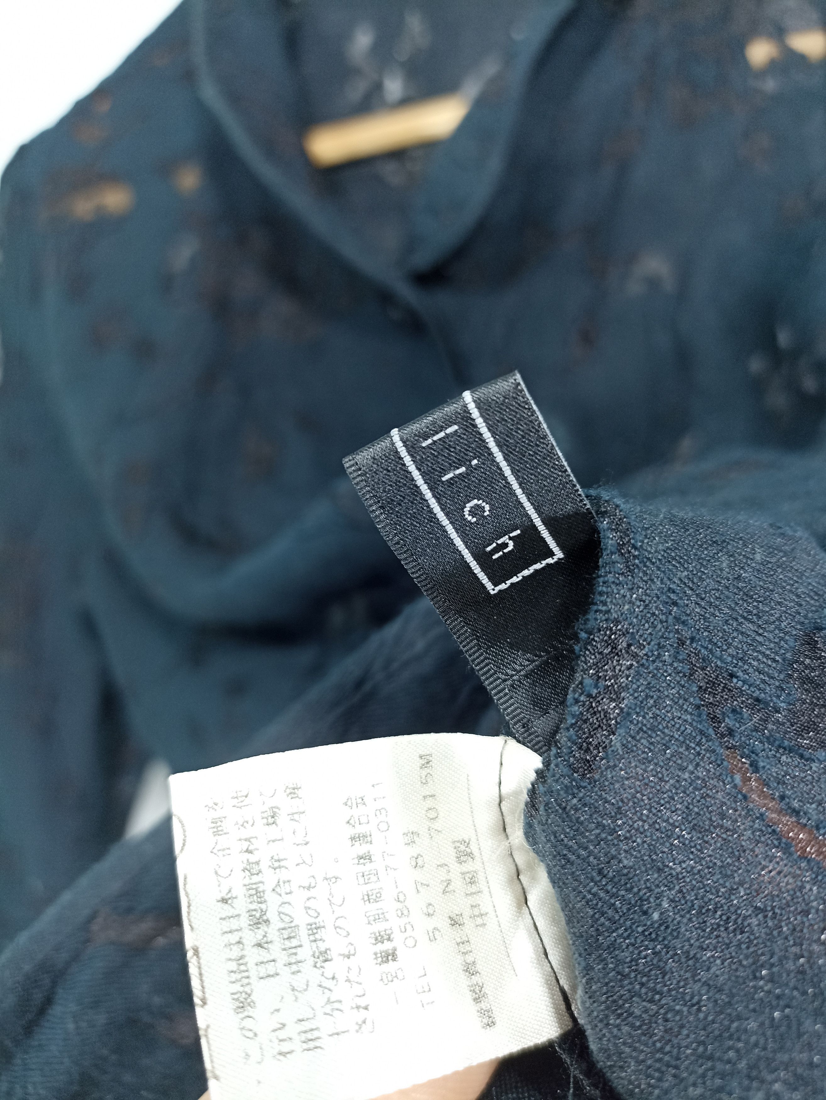 Japanese Brand × Vintage Vintage mesh quarter sleeve button up Size US M / EU 48-50 / 2 - 6 Thumbnail