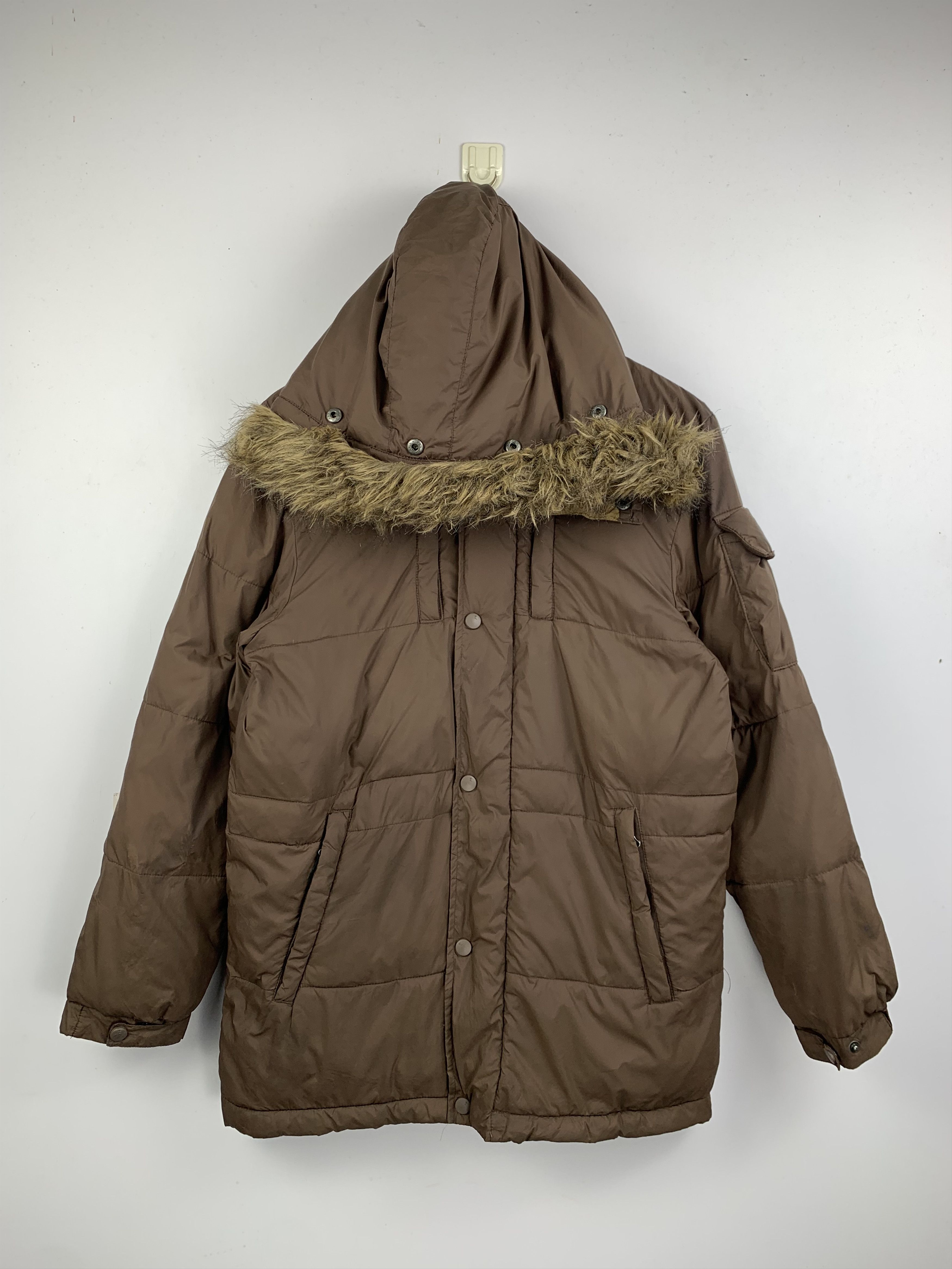 If Six Was Nine Vintage Tettsu Faux Fur Hooded Puffer Down Warm Jacket Size M / US 6-8 / IT 42-44 - 1 Thumbnail
