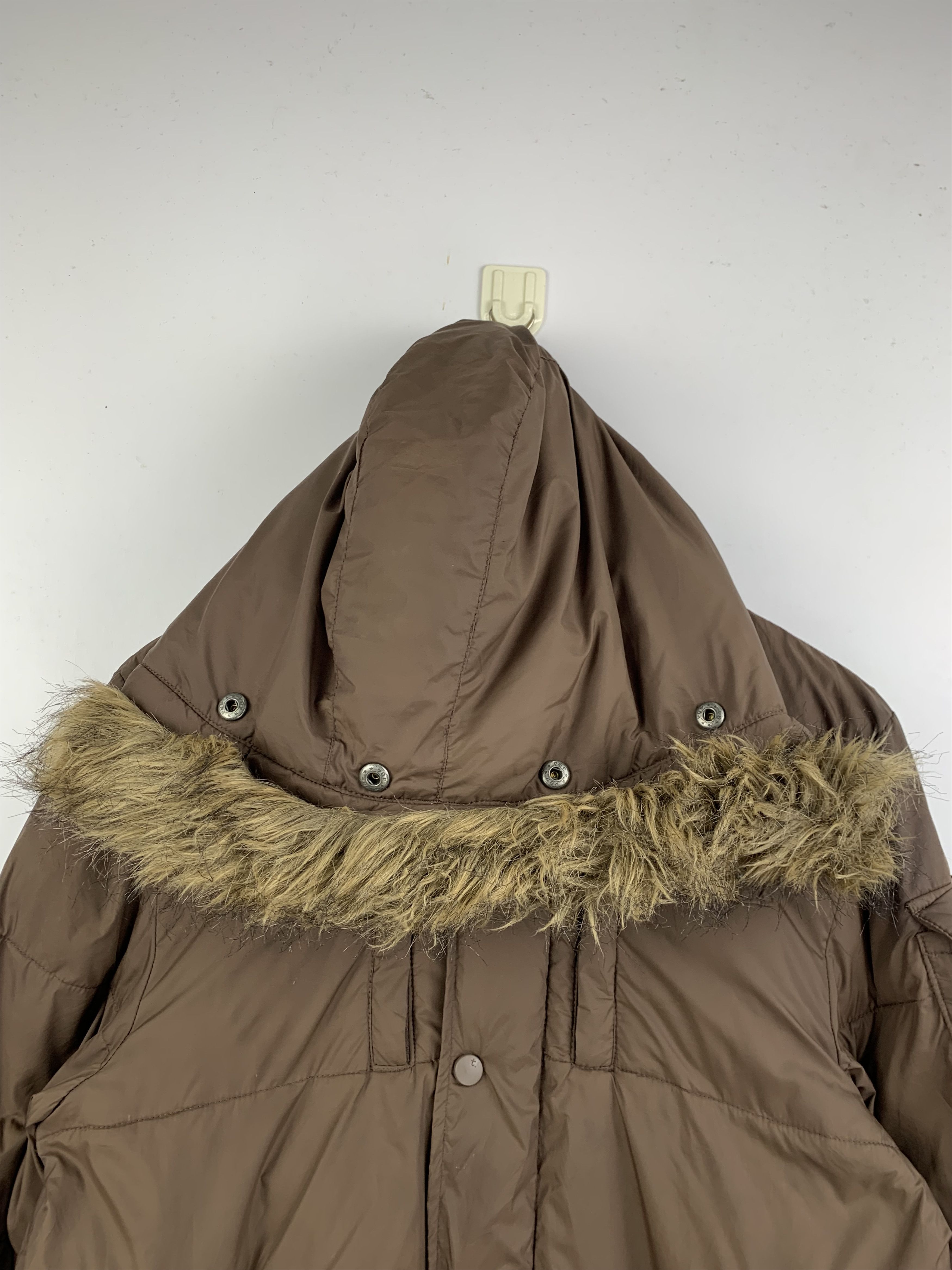 If Six Was Nine Vintage Tettsu Faux Fur Hooded Puffer Down Warm Jacket Size M / US 6-8 / IT 42-44 - 3 Thumbnail
