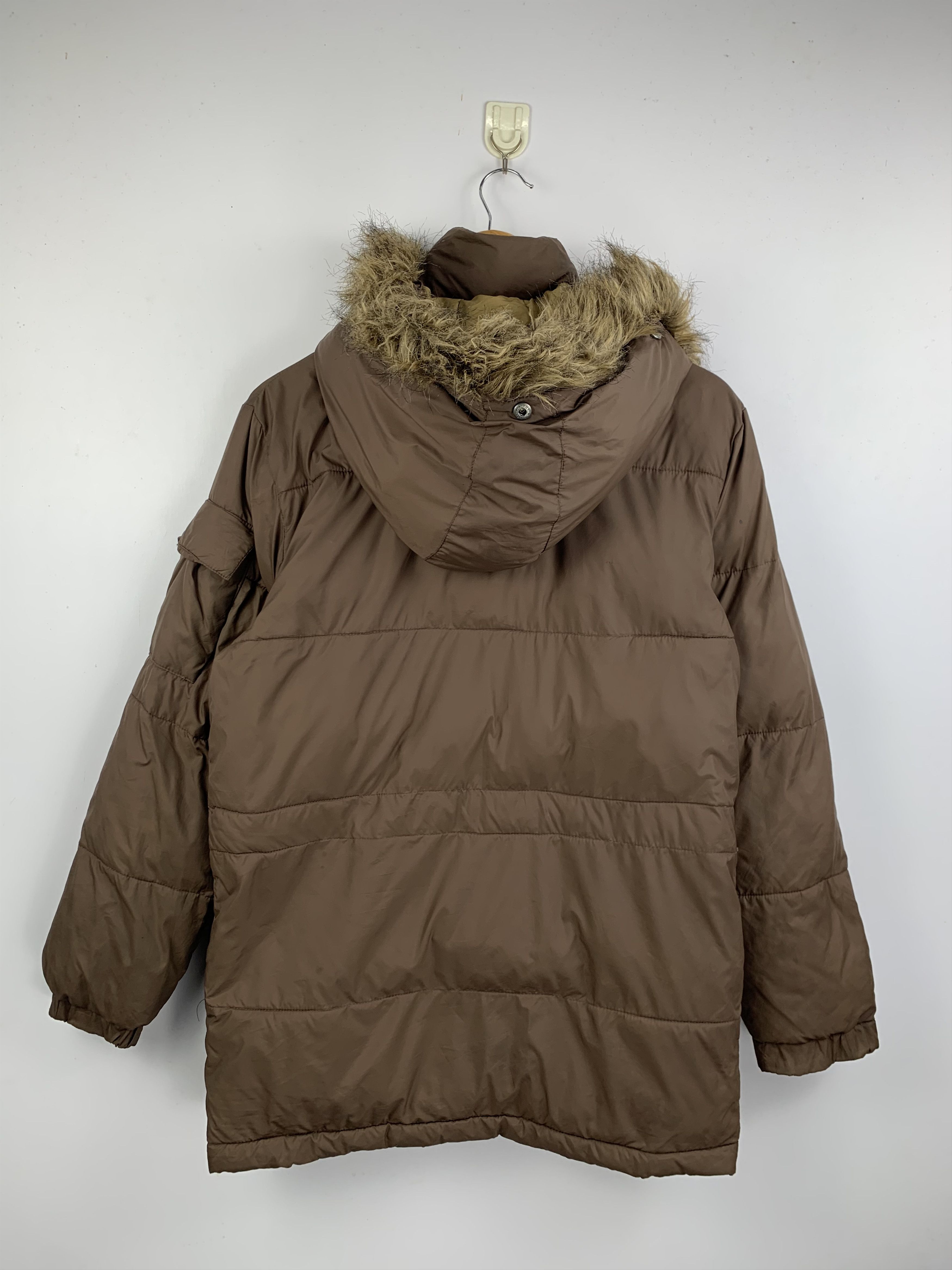 If Six Was Nine Vintage Tettsu Faux Fur Hooded Puffer Down Warm Jacket Size M / US 6-8 / IT 42-44 - 5 Thumbnail