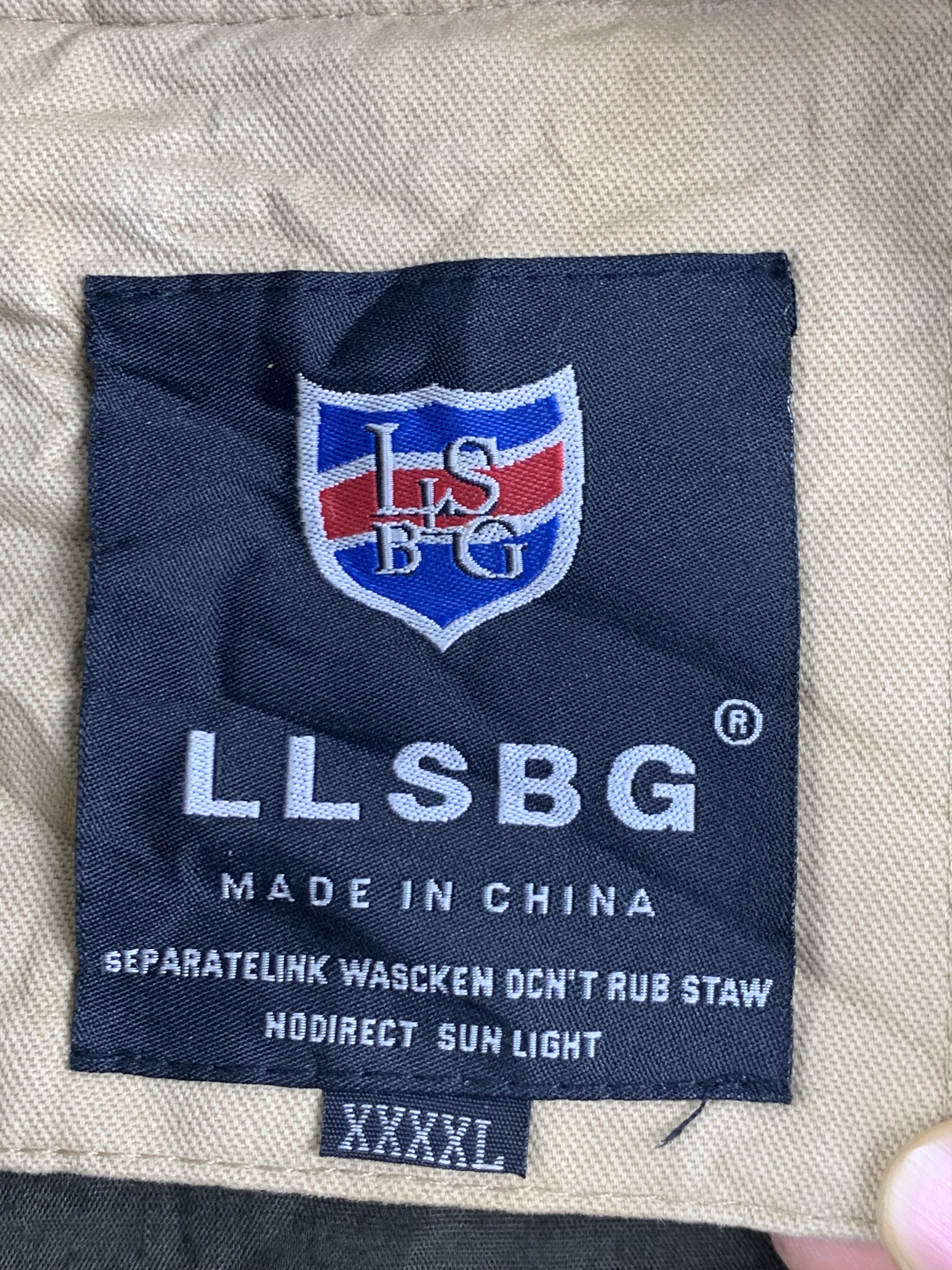 Japanese Brand Vintage LLSBG Military Patch Bomber Jacket– Tan, Size 4XL Size US XXL / EU 58 / 5 - 14 Thumbnail