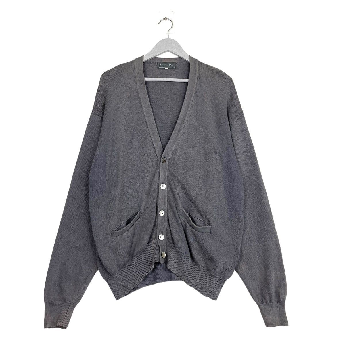💥90s CHRISTIAN DIOR BUTTON KNIT CARDIGAN SWEATER