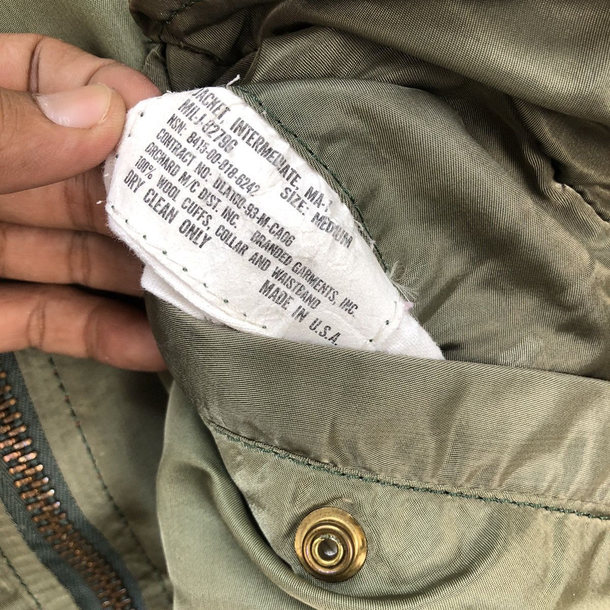Alpha Industries 🔥Vintage Ma 1 Bomber Jacket Made In Usa Size US M / EU 48-50 / 2 - 15 Thumbnail
