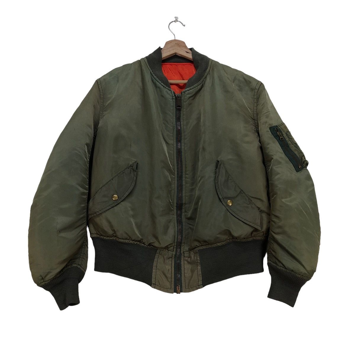 Alpha Industries 🔥Vintage Ma 1 Bomber Jacket Made In Usa Size US M / EU 48-50 / 2 - 1 Thumbnail