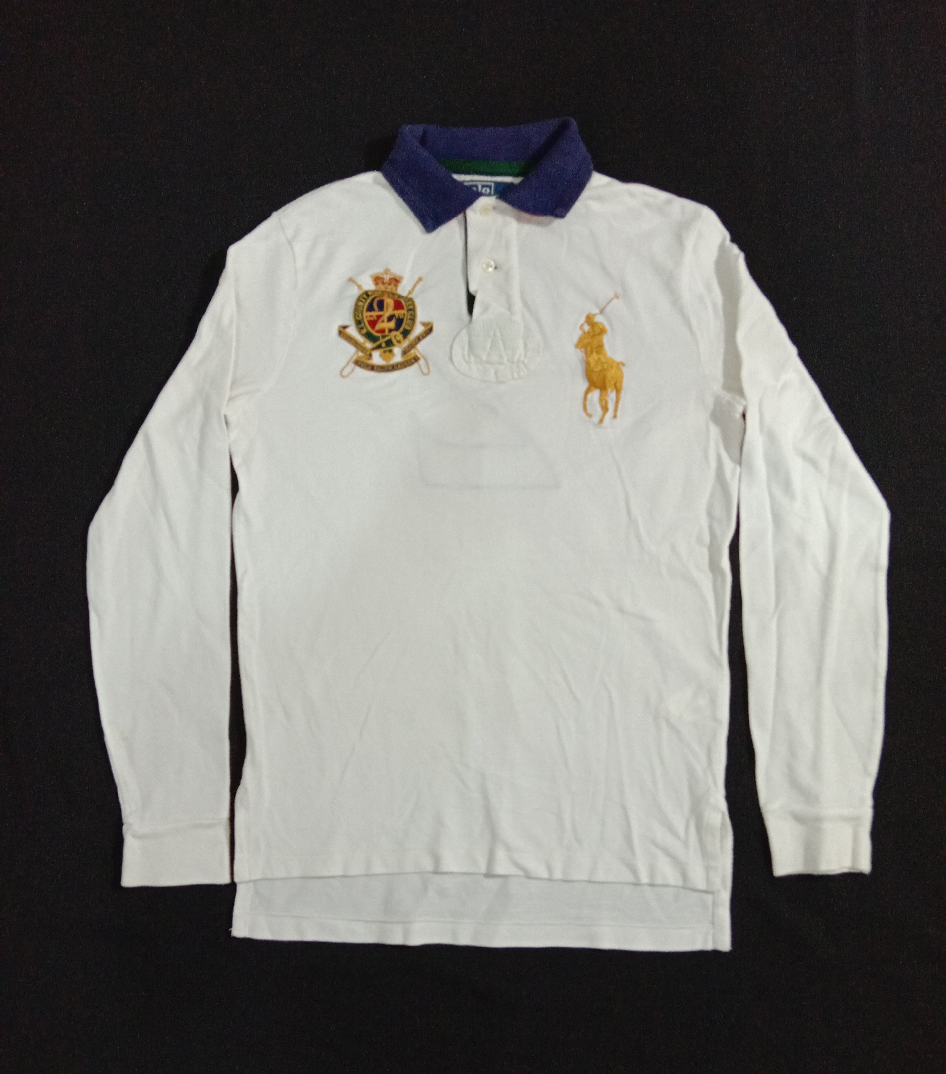 image of Vintage 90's Polo Ralph Laurent Big Pony Competition 2 in White, Men's (Size Small)