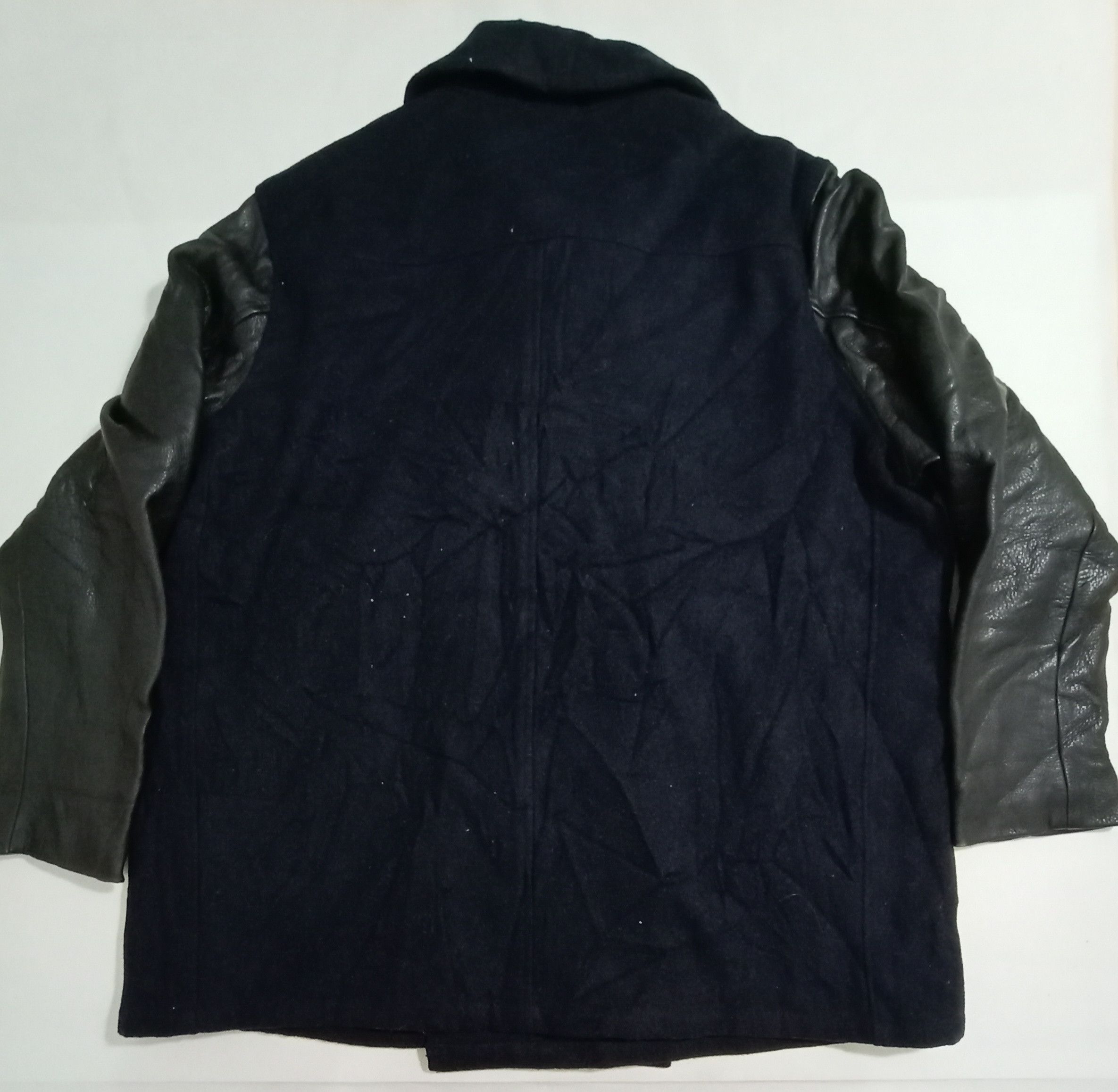 Other Probenance Of Eboke Double Breast Jacket Cow Leather Sleeve Size US XXL / EU 58 / 5 - 2 Thumbnail