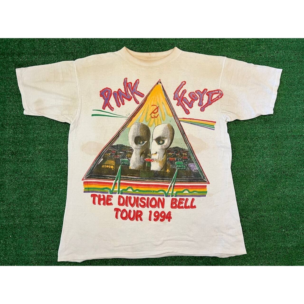 Vintage Vintage 90s Pink Floyd The Division Bell Tour 1994 T-Shirt L Size US L / EU 52-54 / 3 - 1 Thumbnail