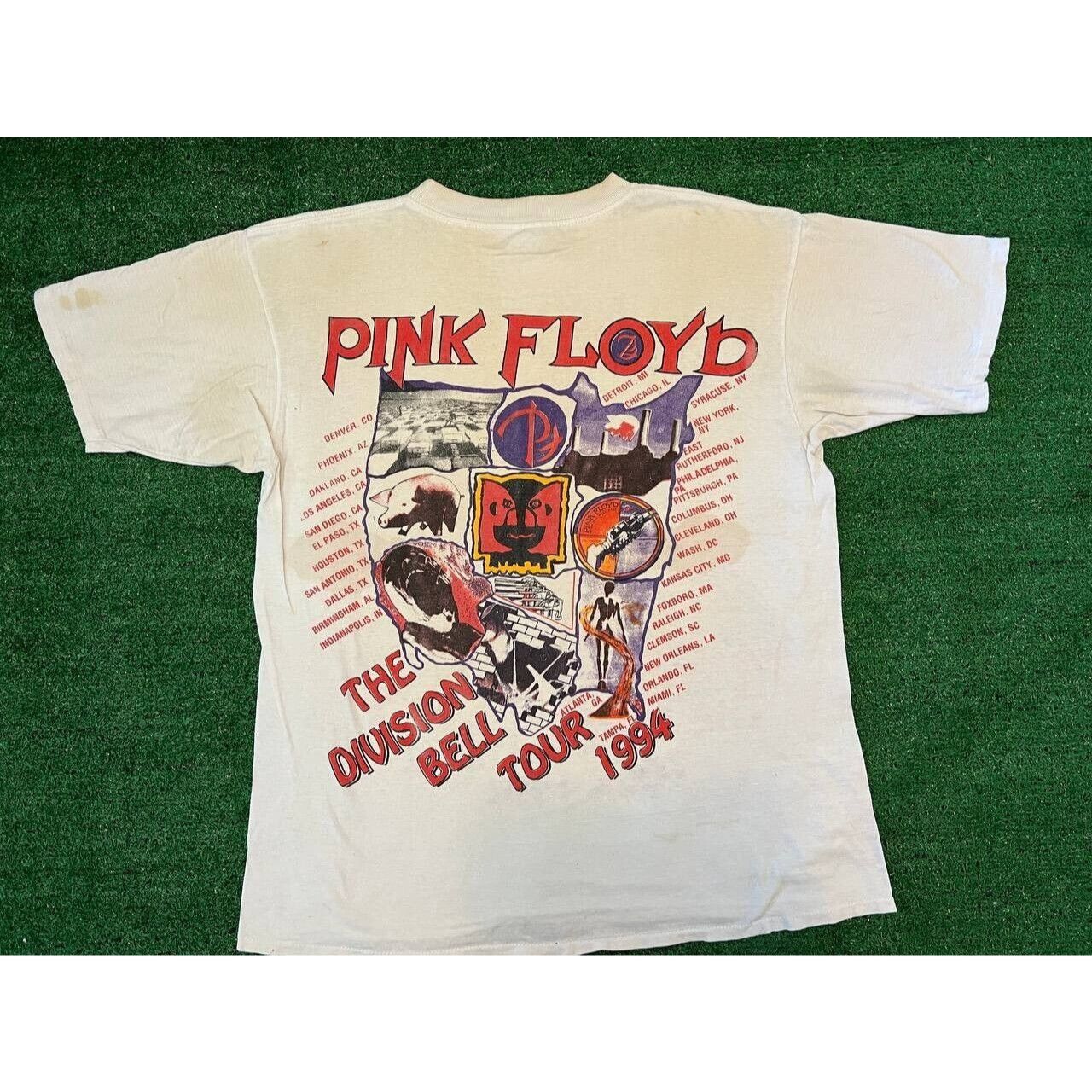 Vintage Vintage 90s Pink Floyd The Division Bell Tour 1994 T-Shirt L Size US L / EU 52-54 / 3 - 4 Thumbnail