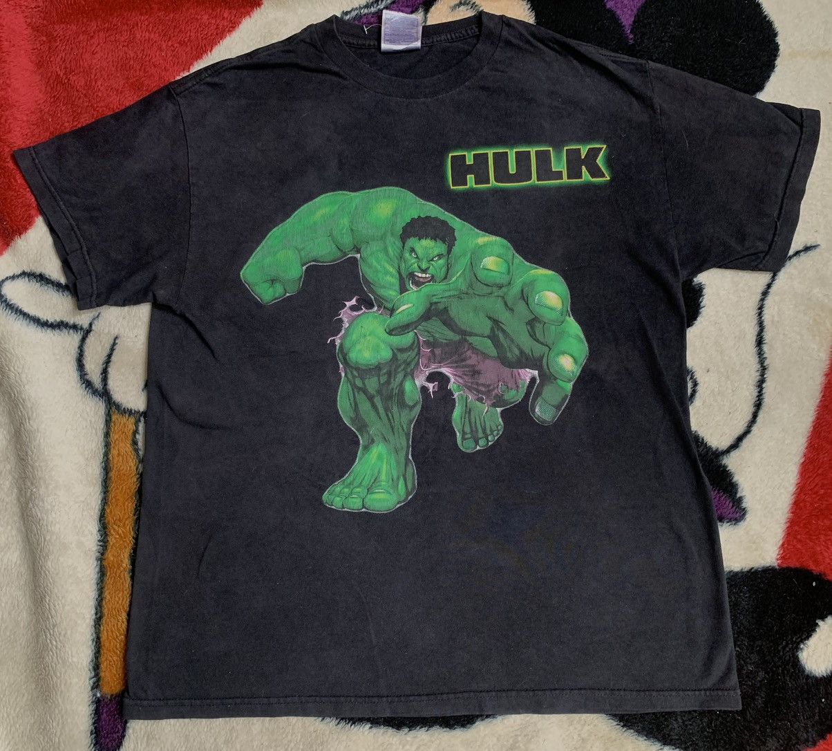 Marvel Comics VINTAGE INCREDIBLE HULK T SHIRT BIG PRINT Size US L / EU 52-54 / 3 - 3 Thumbnail