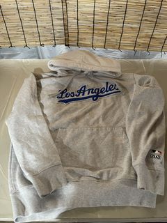 Kith For Major League Baseball Los Angeles Dodgers Script Hoodie Light  Heather Grey for Women