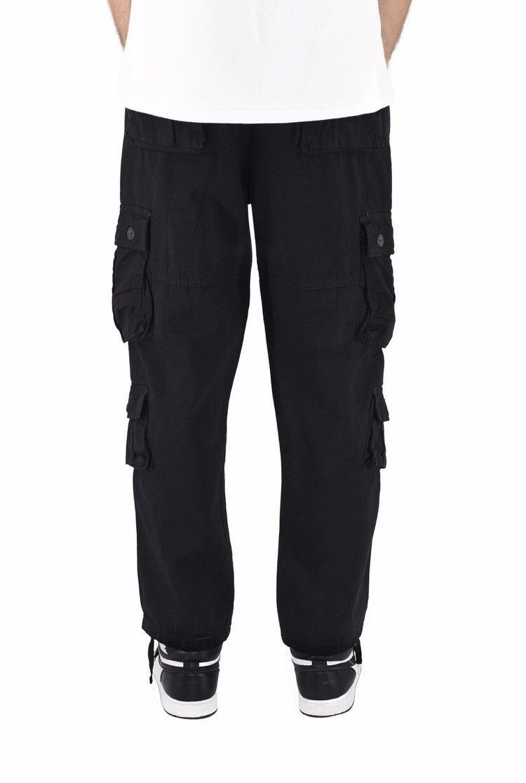 Japanese Brand 8 Pocket Cargo Pants Black Size US 29 - 4 Thumbnail