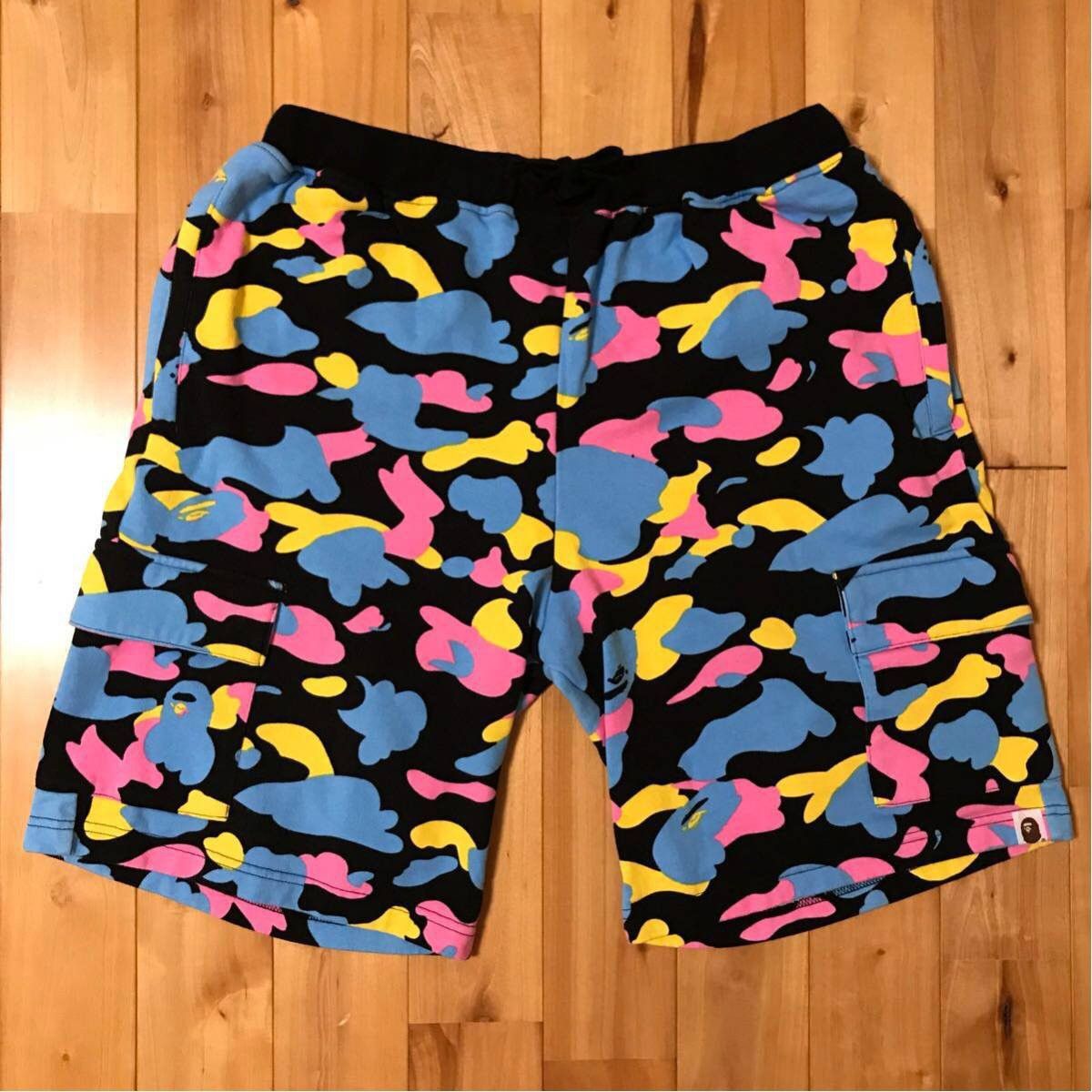 Bape BAPE cotton candy camo sweat shorts new multi camo ★size M Size US 32 / EU 48 - 1 Thumbnail