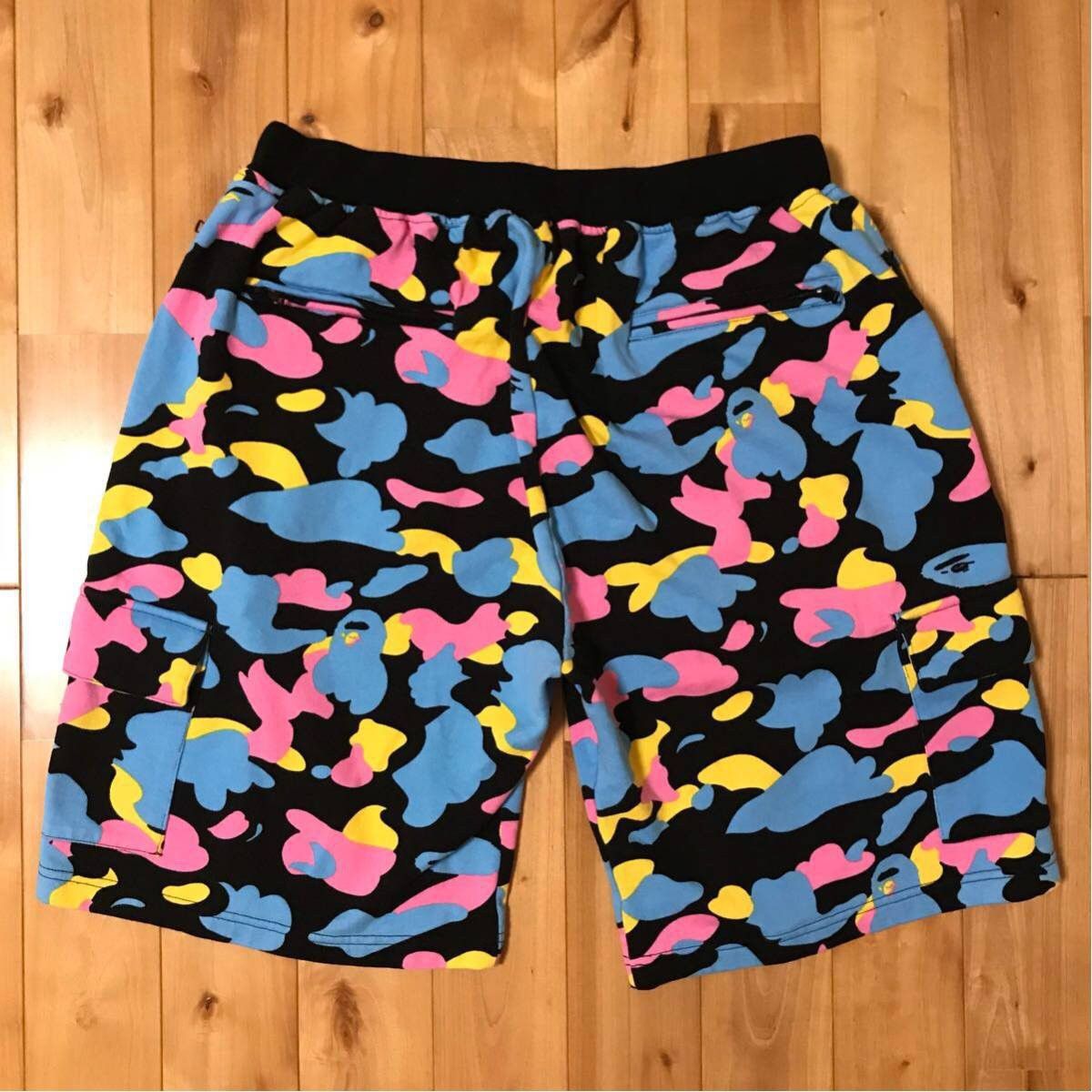 Bape BAPE cotton candy camo sweat shorts new multi camo ★size M Size US 32 / EU 48 - 3 Thumbnail