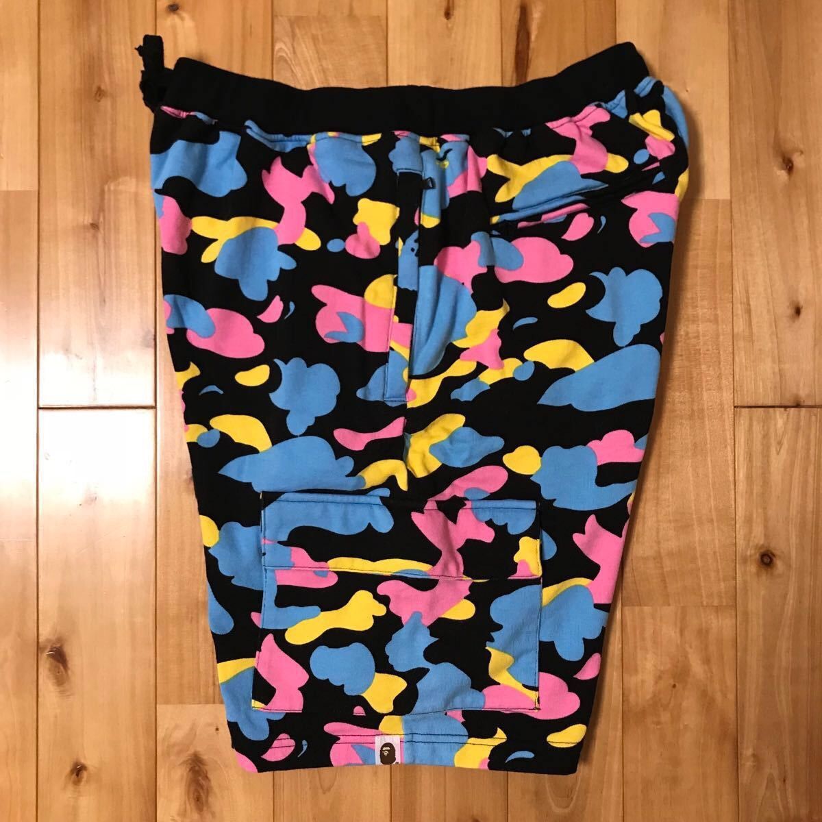 Bape BAPE cotton candy camo sweat shorts new multi camo ★size M Size US 32 / EU 48 - 2 Thumbnail