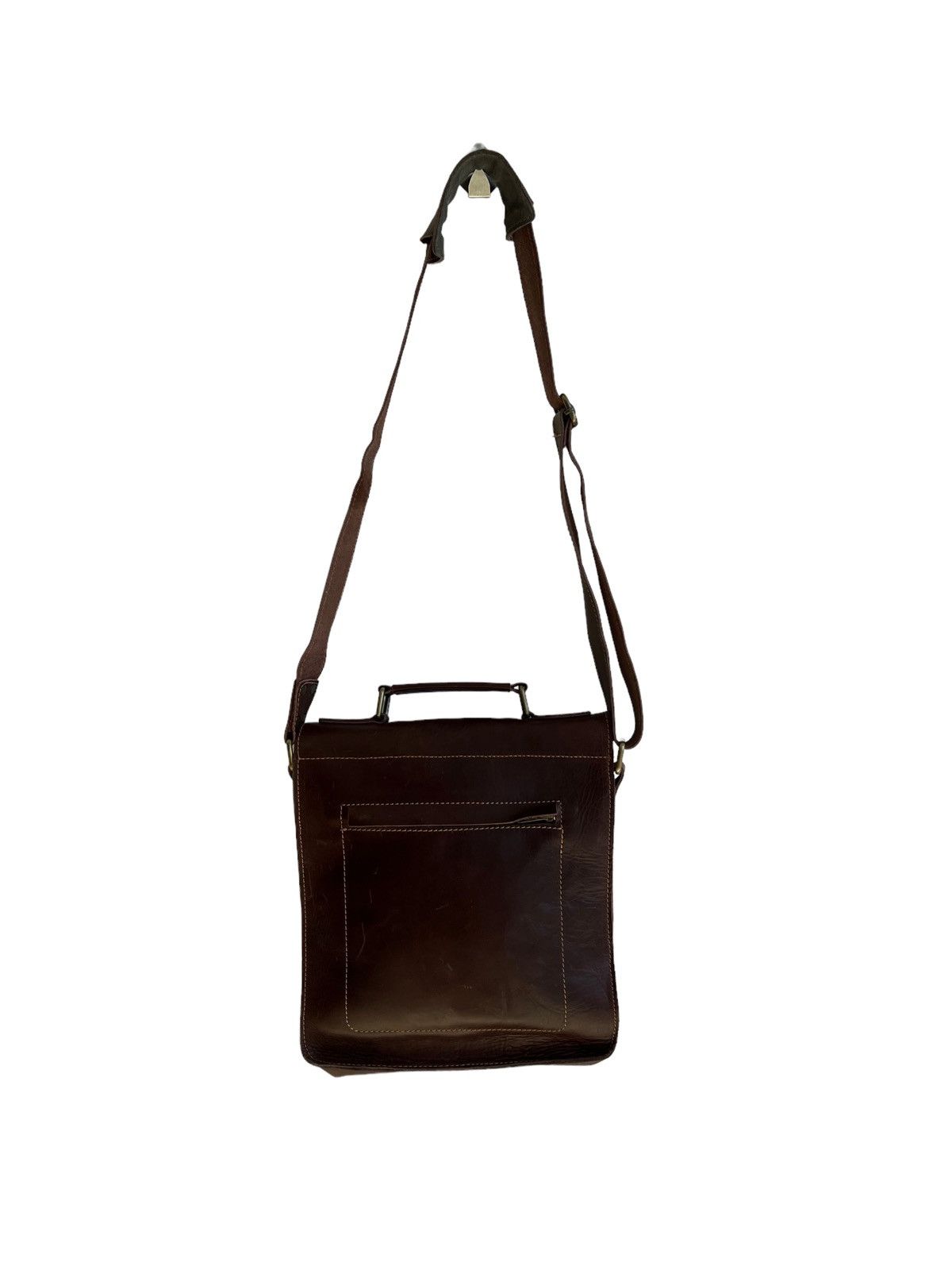 Genuine Leather × Harley Davidson × Indian Motorcycle 1970s Harley Davidson 🦅 Engraved Logo Crossbody Sling Bag Size ONE SIZE - 8 Thumbnail