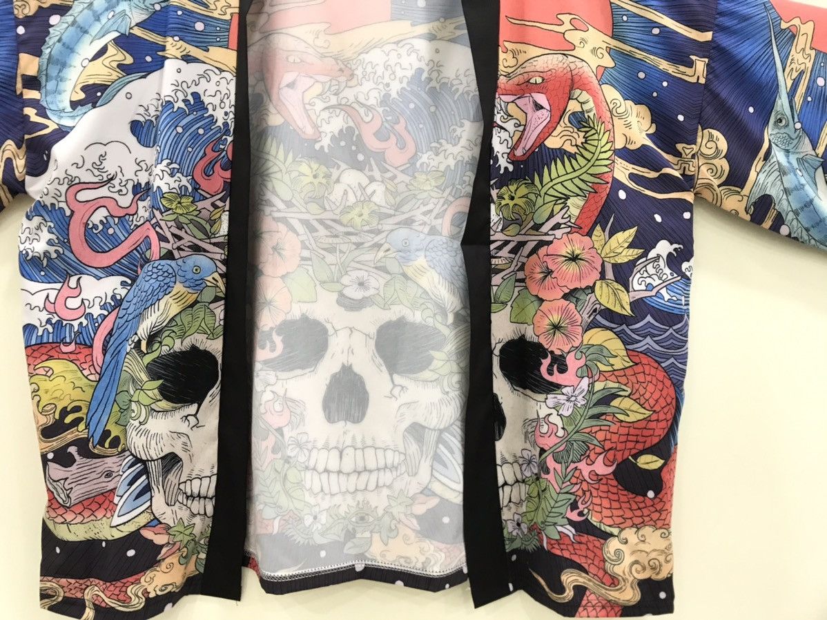 Edition Japan Haori Noragi Kimono Cardigan Happi Jacket Fits XL 2XL G011 Size US XL / EU 56 / 4 - 4 Thumbnail