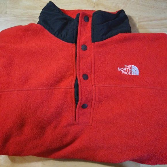 The North Face × Vintage Vintage North Face Snap Pullover Fleece Jacket Size US XXL / EU 58 / 5 - 1 Thumbnail